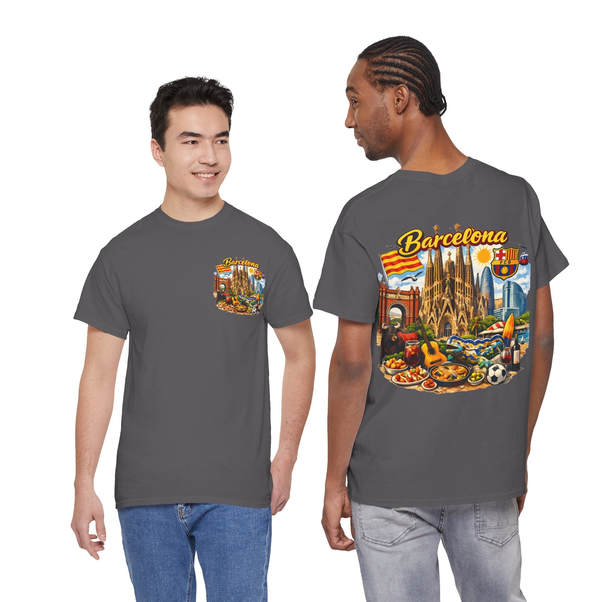 Barcelona Souvenir T‑Shirt — Vintage City Collage Tee