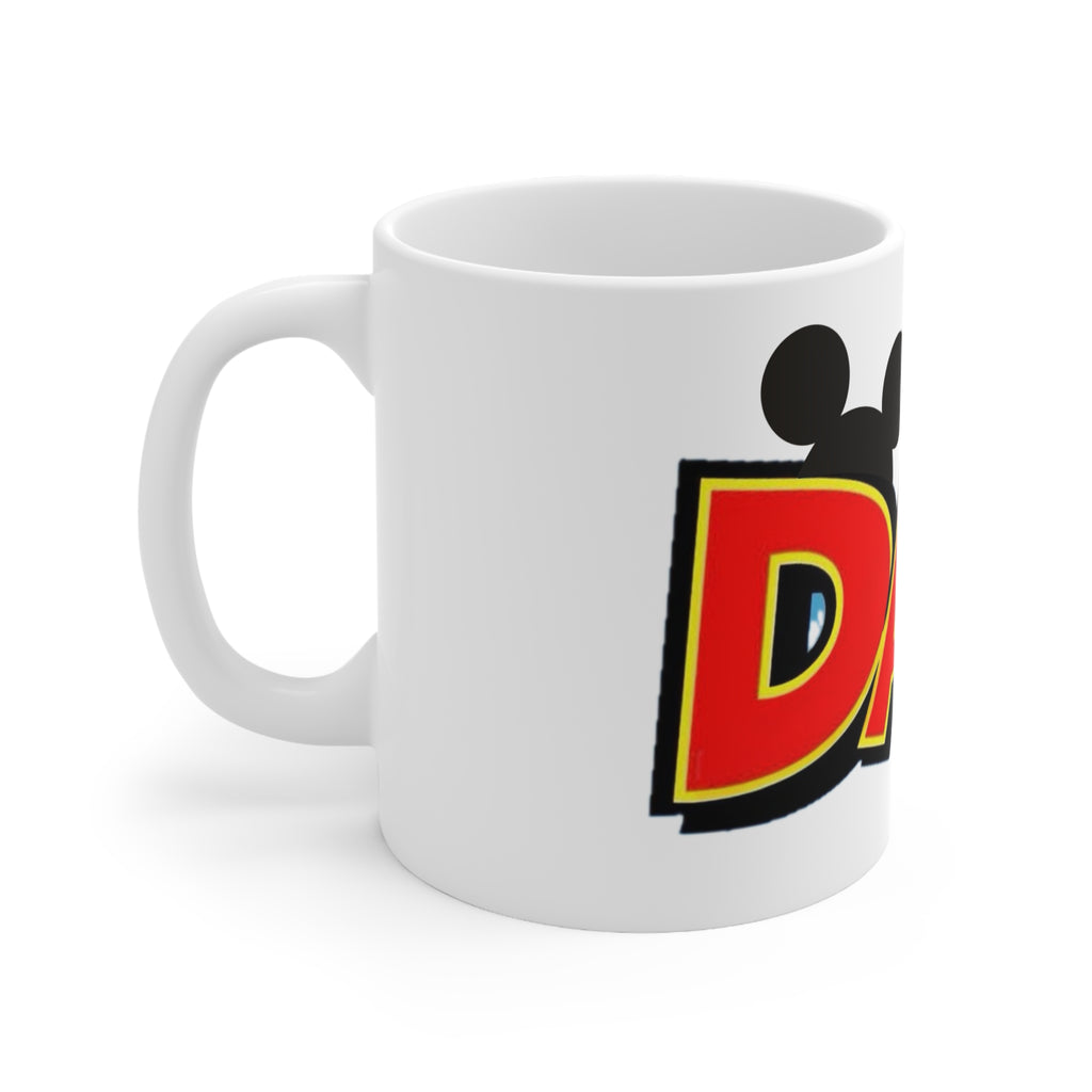 Dad Retro Cartoon Mouse Ears Coffee Mug — 11oz & 15oz Ceramic