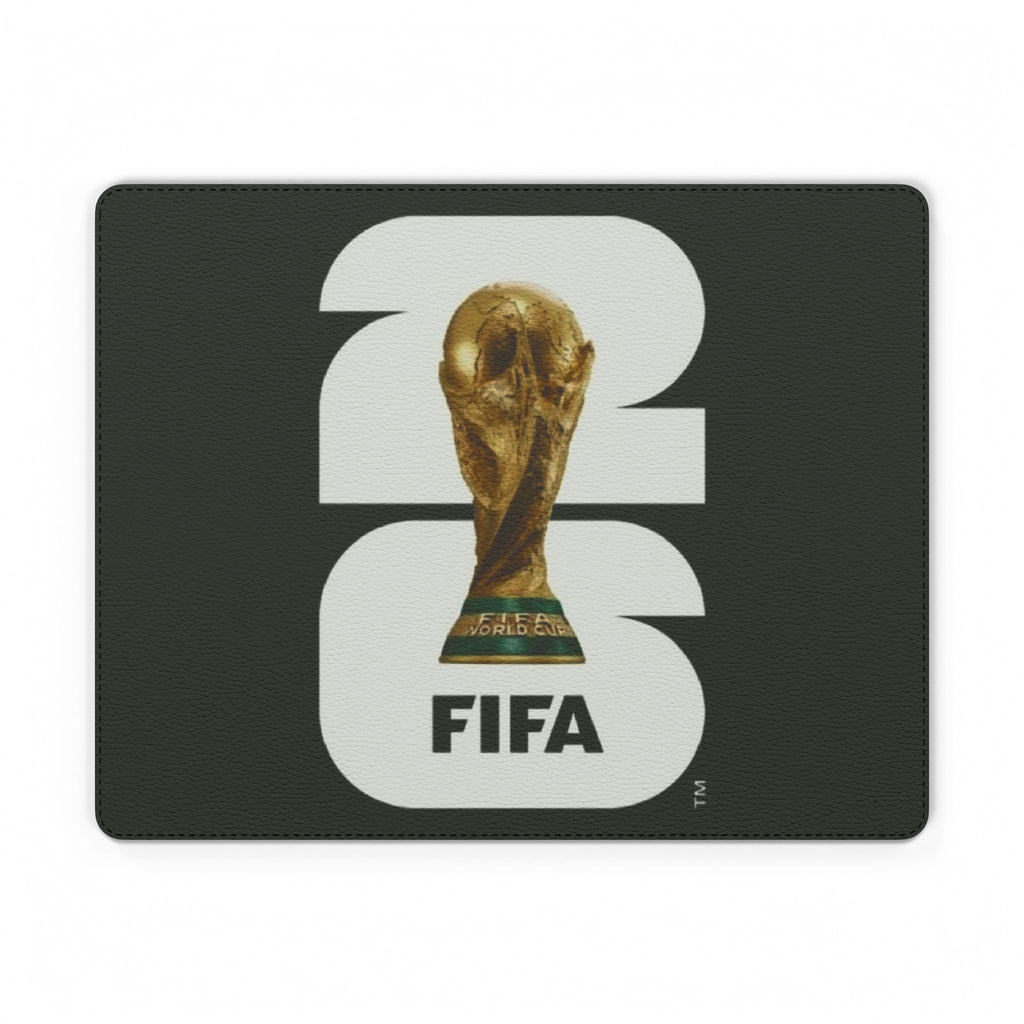 FIFA World Cup Trophy PU Leather Mouse Mat — Soccer Gaming Desk Pad