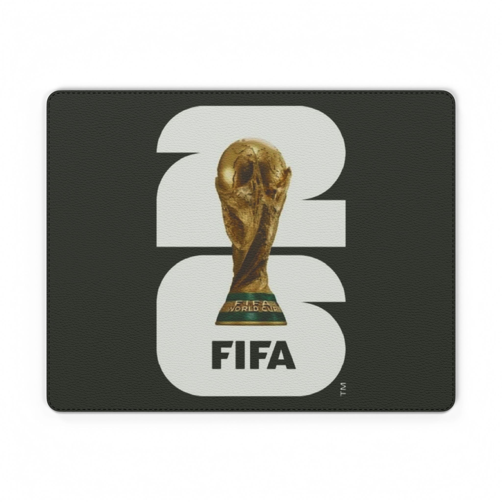 FIFA World Cup Trophy PU Leather Mouse Mat — Soccer Gaming Desk Pad