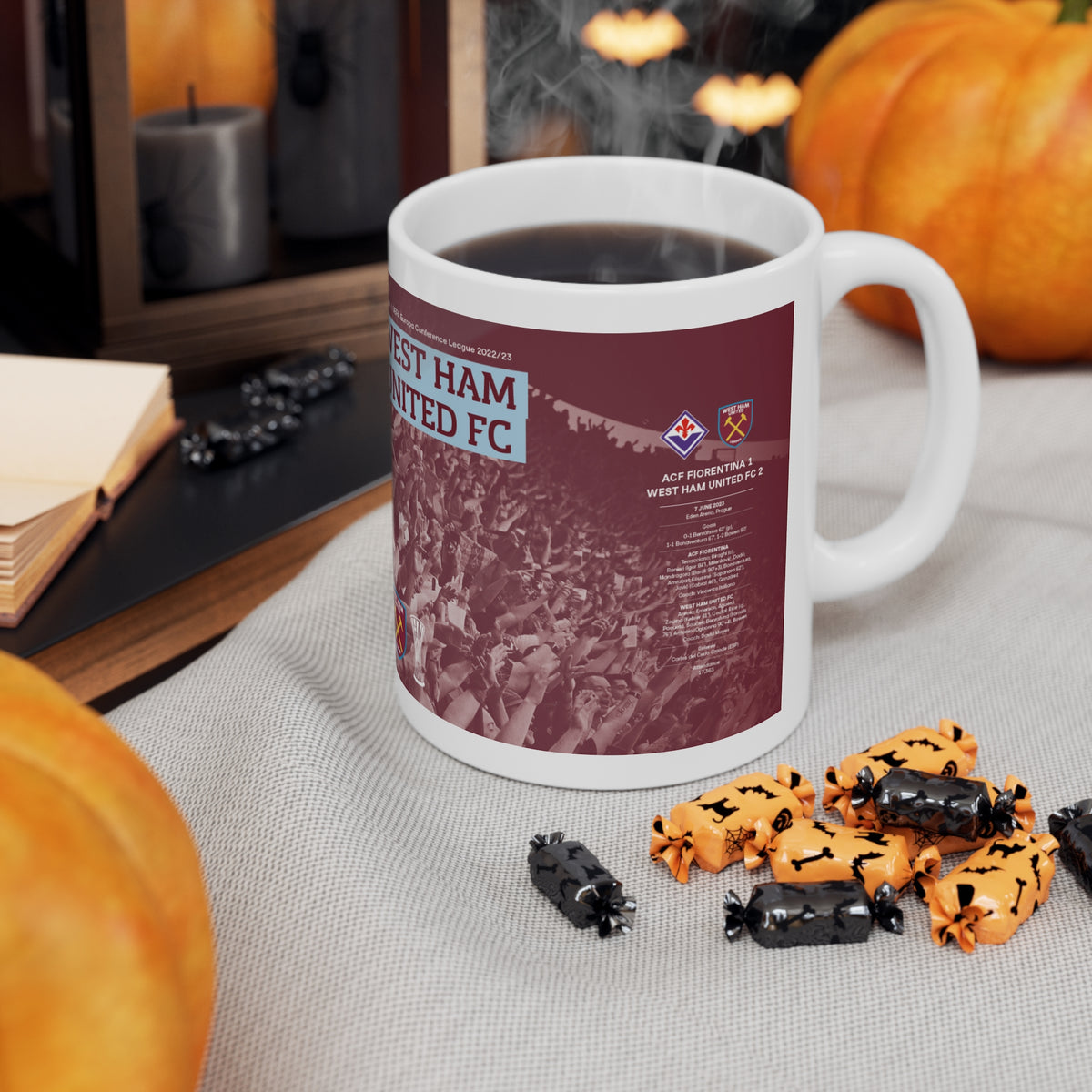 2023 UEFA Conference League Winners Programme Cover Inspired Ceramic Coffee Mug – (11oz/15oz)