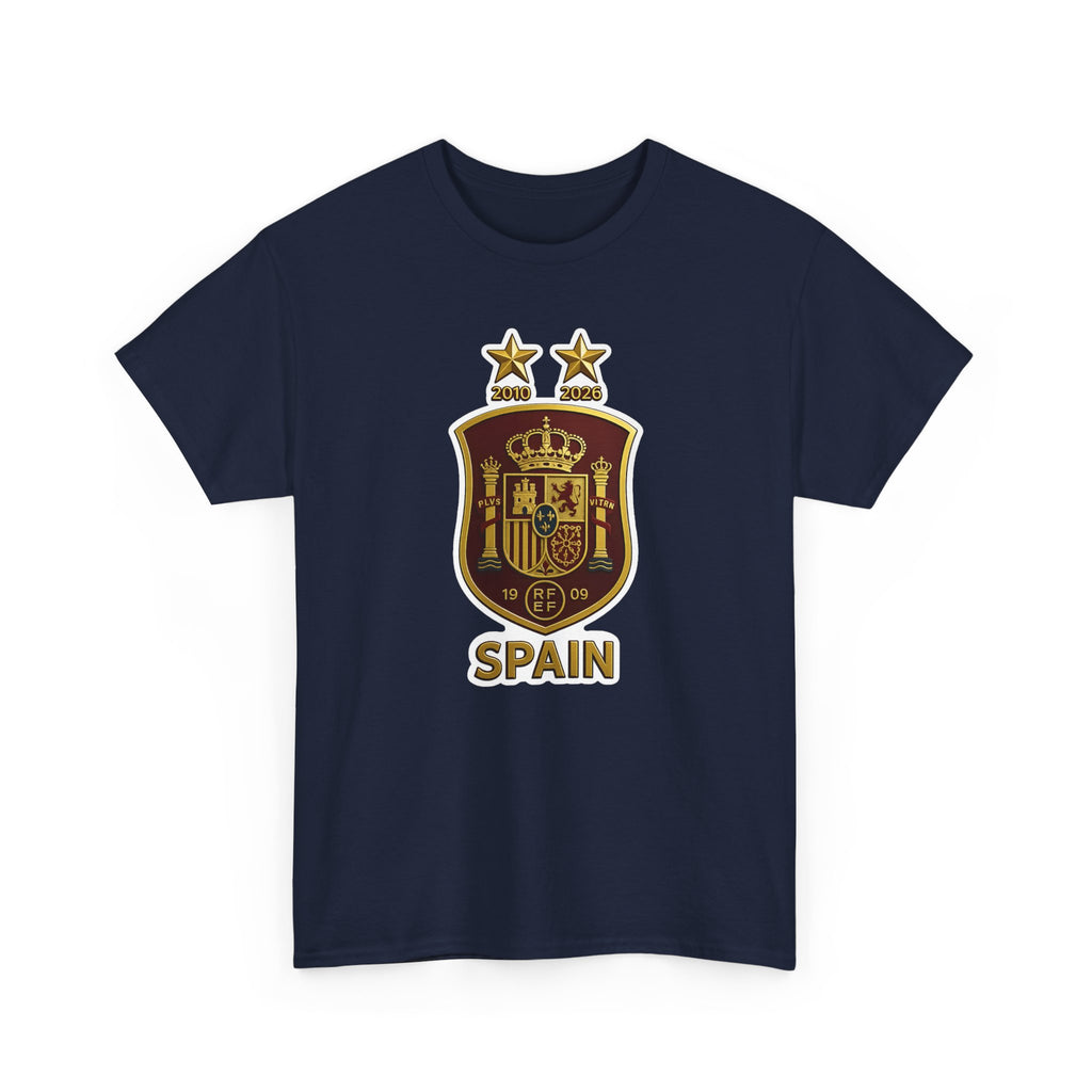 Spain Crest T-Shirt — Vintage Spanish Soccer Shield Tee