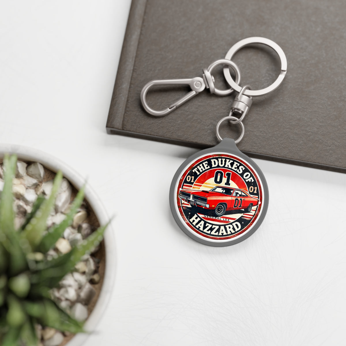 Dukes of Hazzard '01' General Lee Keyring Tag