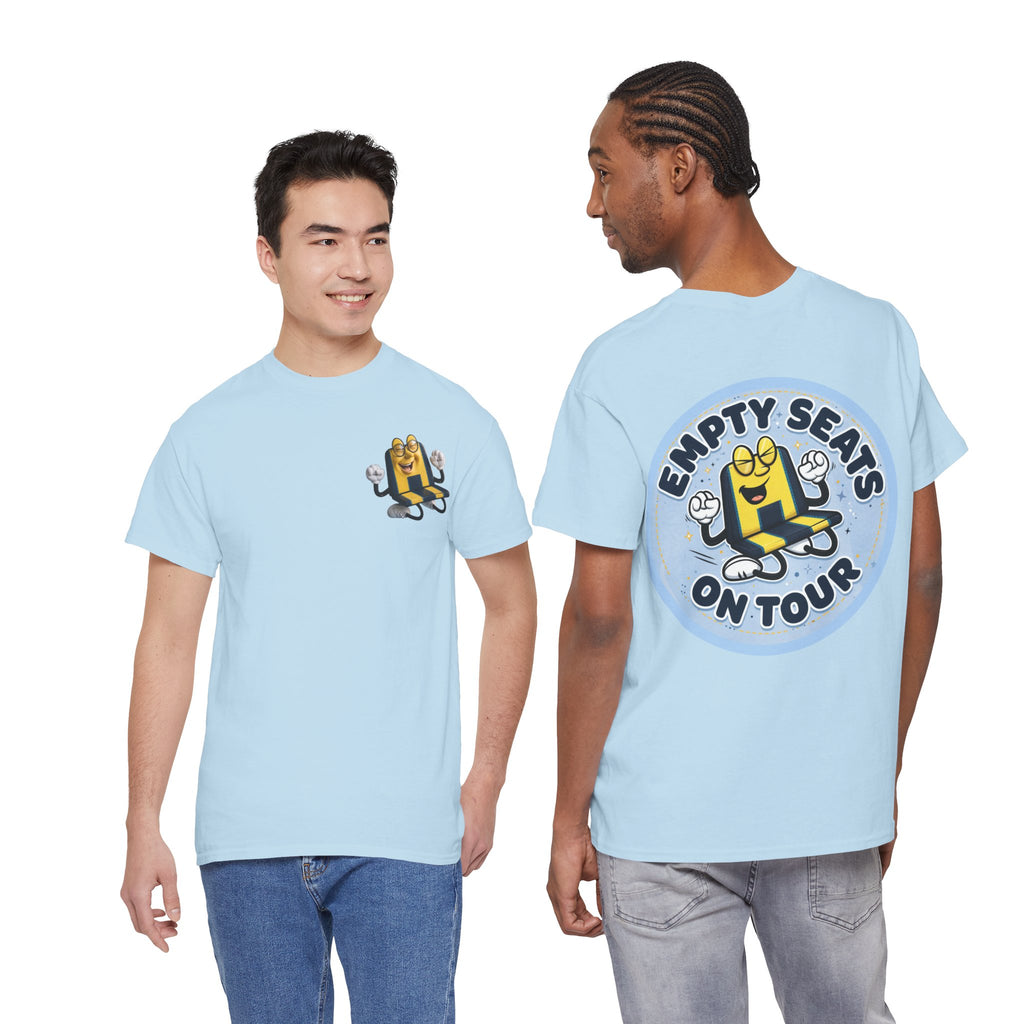 Manchester City T‑Shirt — "Empty Seats On Tour" Cartoon Seat Graphic Tee