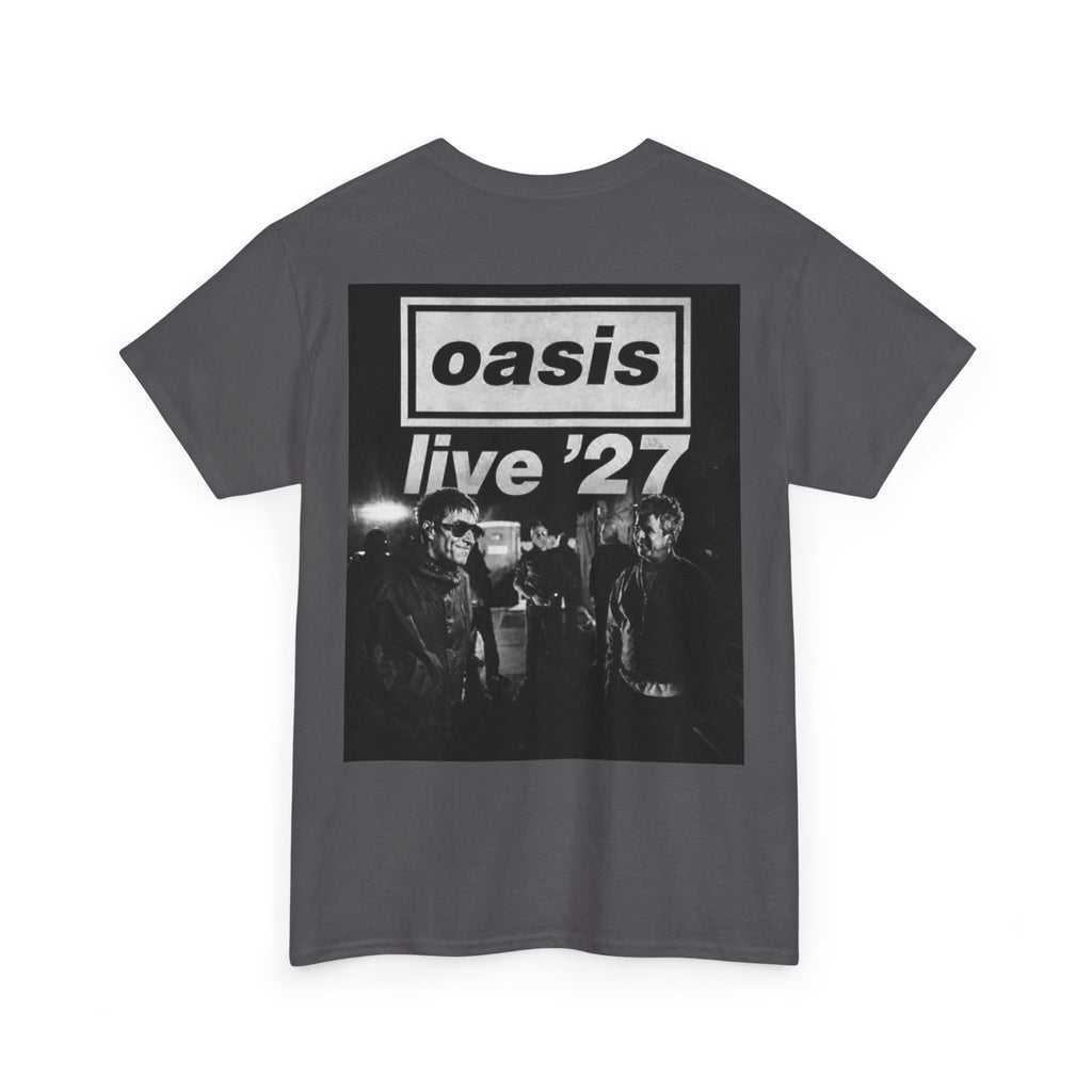 Oasis 'Live '27' Band Tee — Vintage Rock Concert T-Shirt