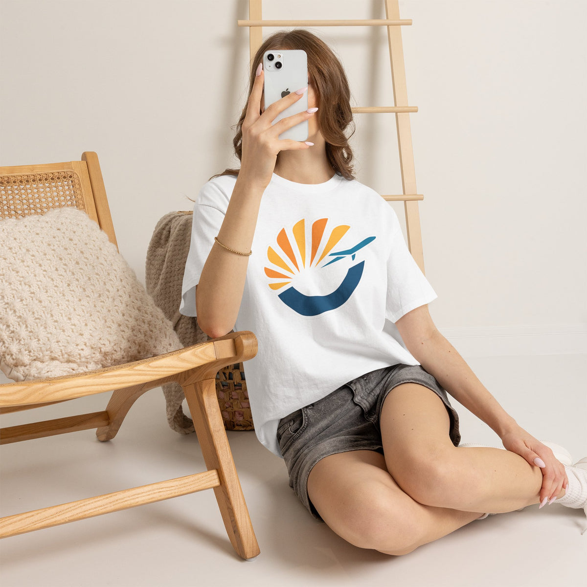 Orlando MCO Airport Sunflight Cotton T-Shirt – Airplane Logo Tee for Pilots & Travelers