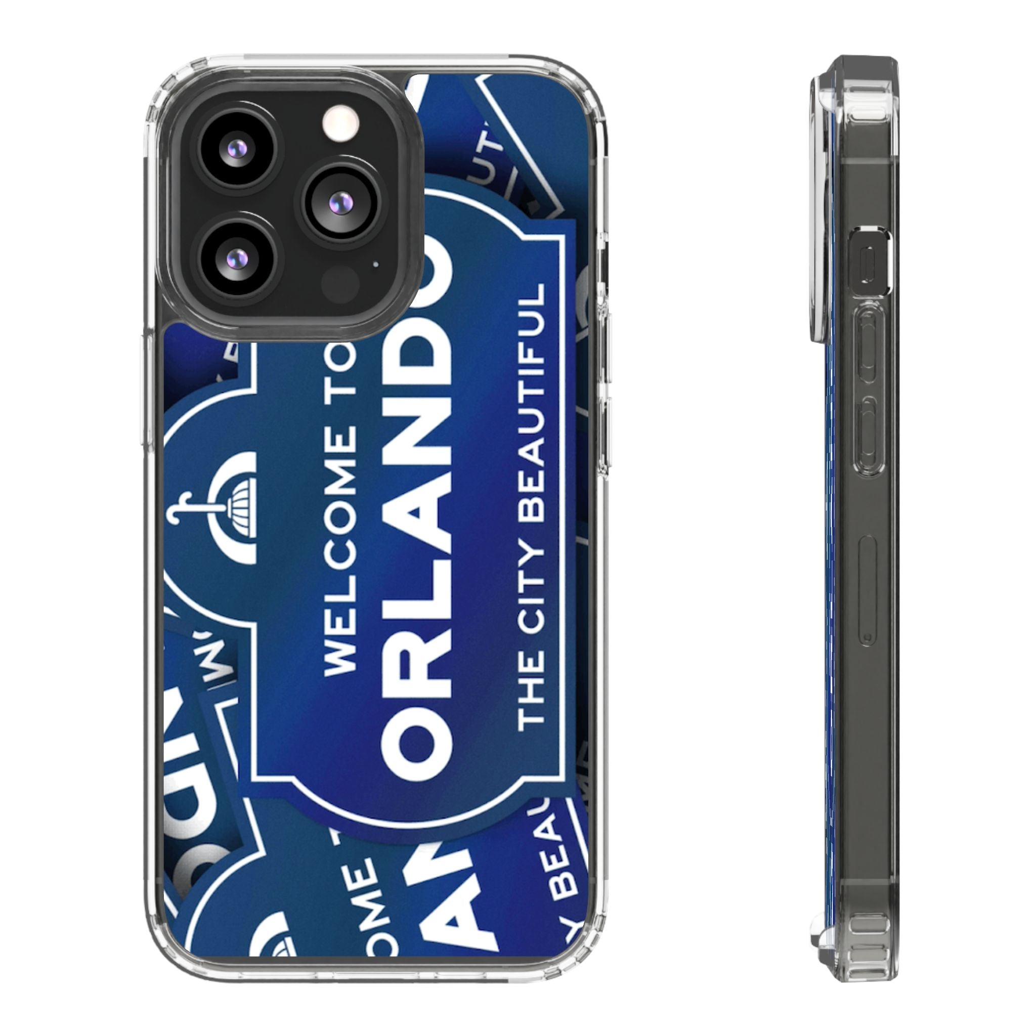 Orlando Clear Phone Case — "Welcome to Orlando" City Sign Design