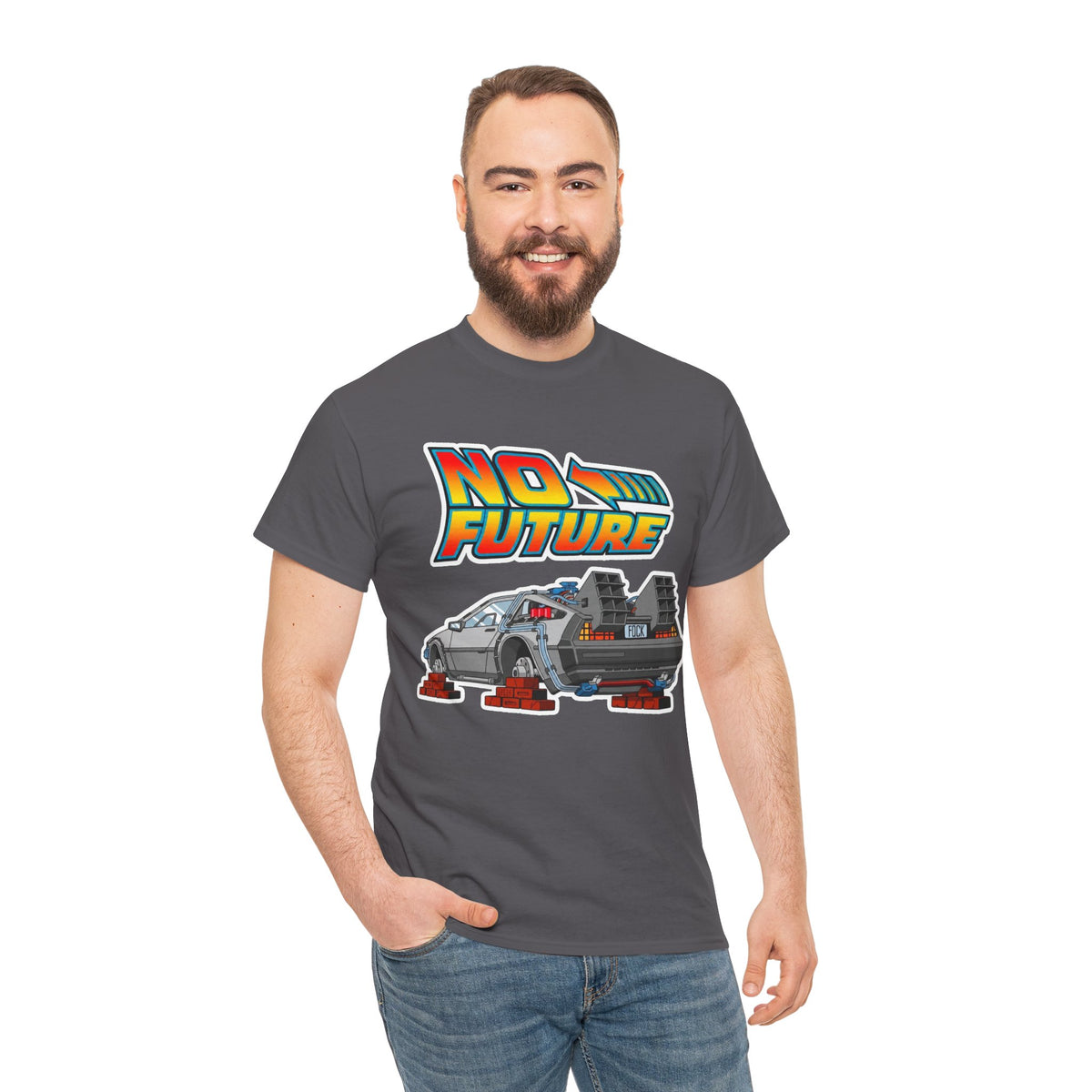 No Future DeLorean Cotton T-Shirt