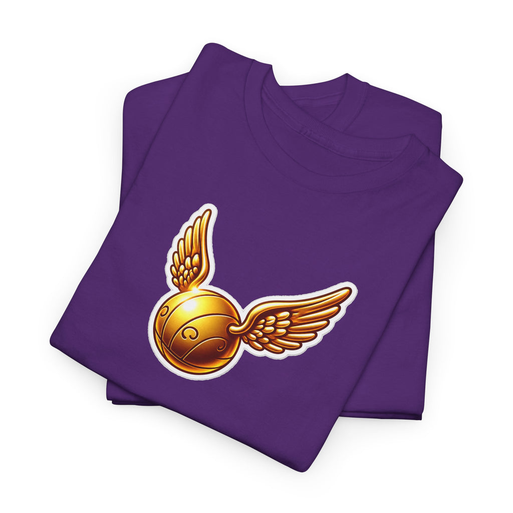Golden Snitch Cotton T‑Shirt — Quidditch Wizarding Fan Tee
