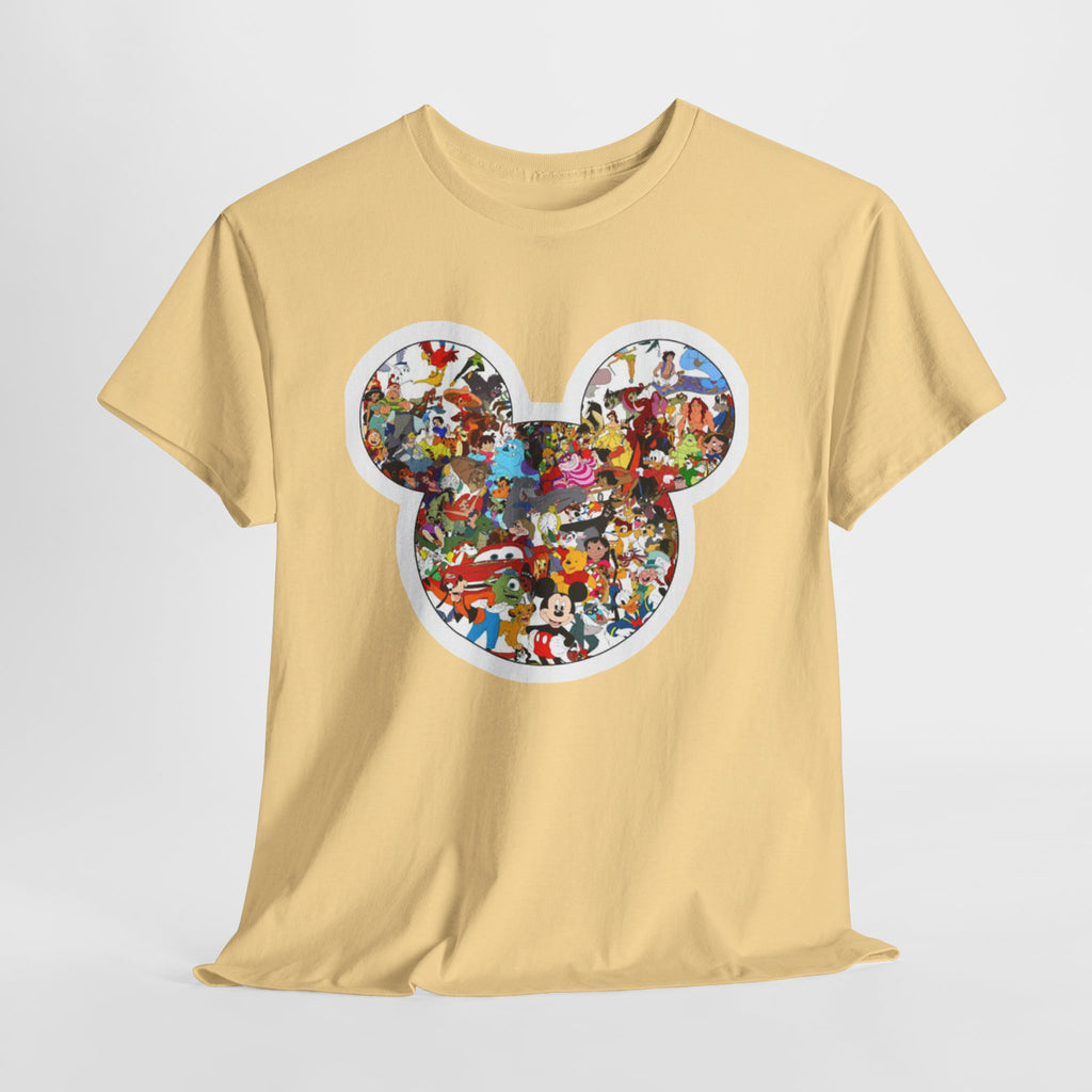 Mickey Collage T-Shirt — Vintage Disney Characters Graphic Tee