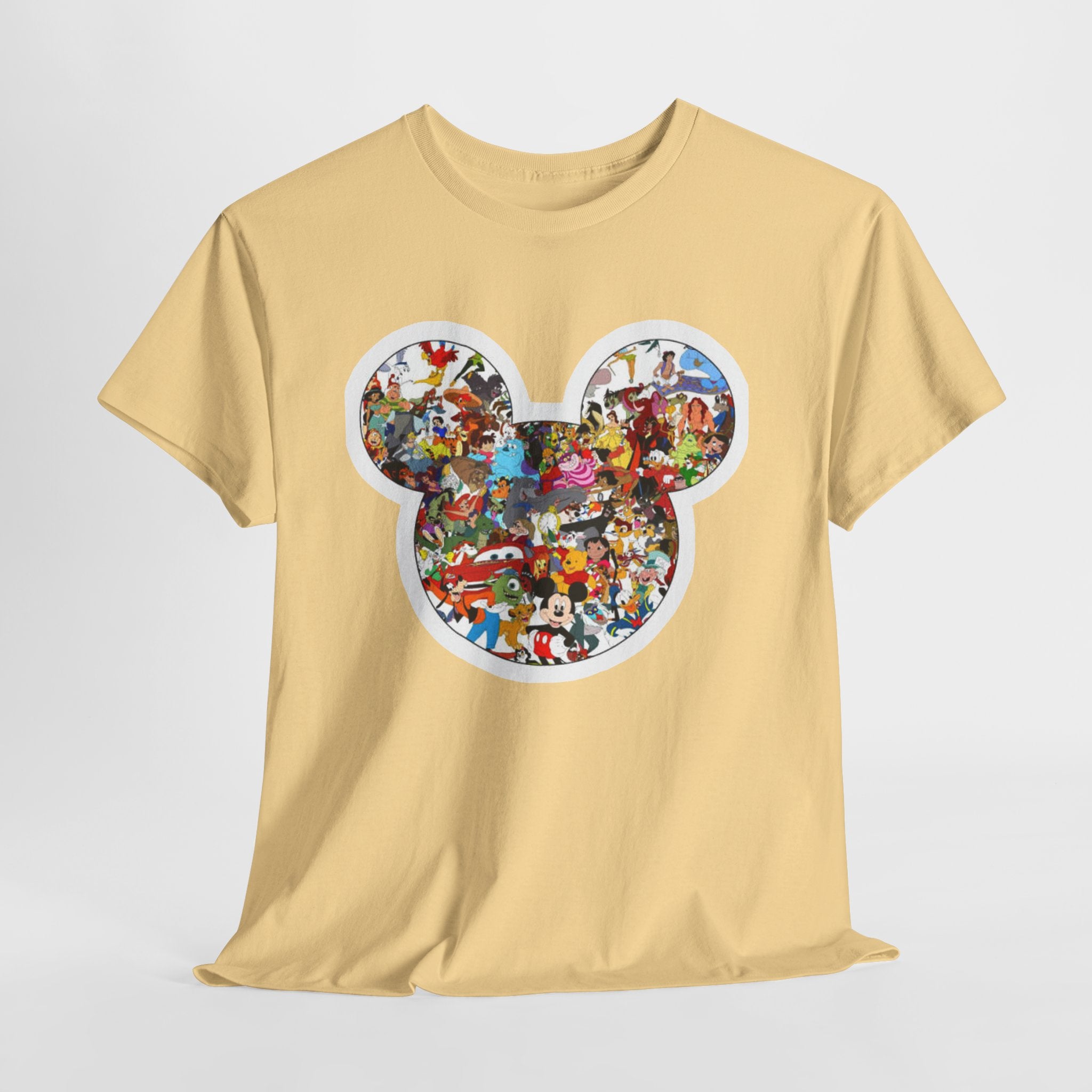 Mickey Collage T-Shirt — Vintage Disney Characters Graphic Tee