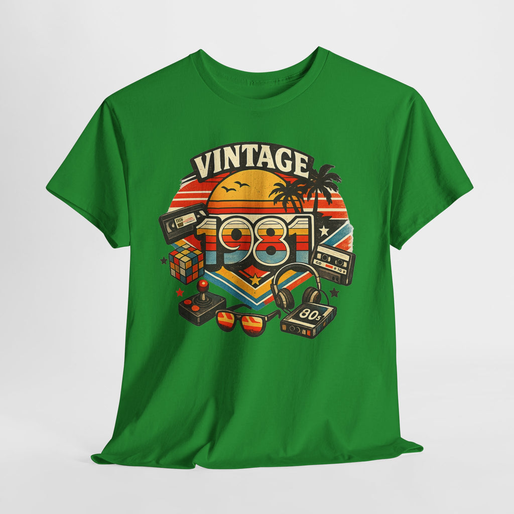 Vintage 1981 Retro Tee — 80s Nostalgia Graphic T-Shirt