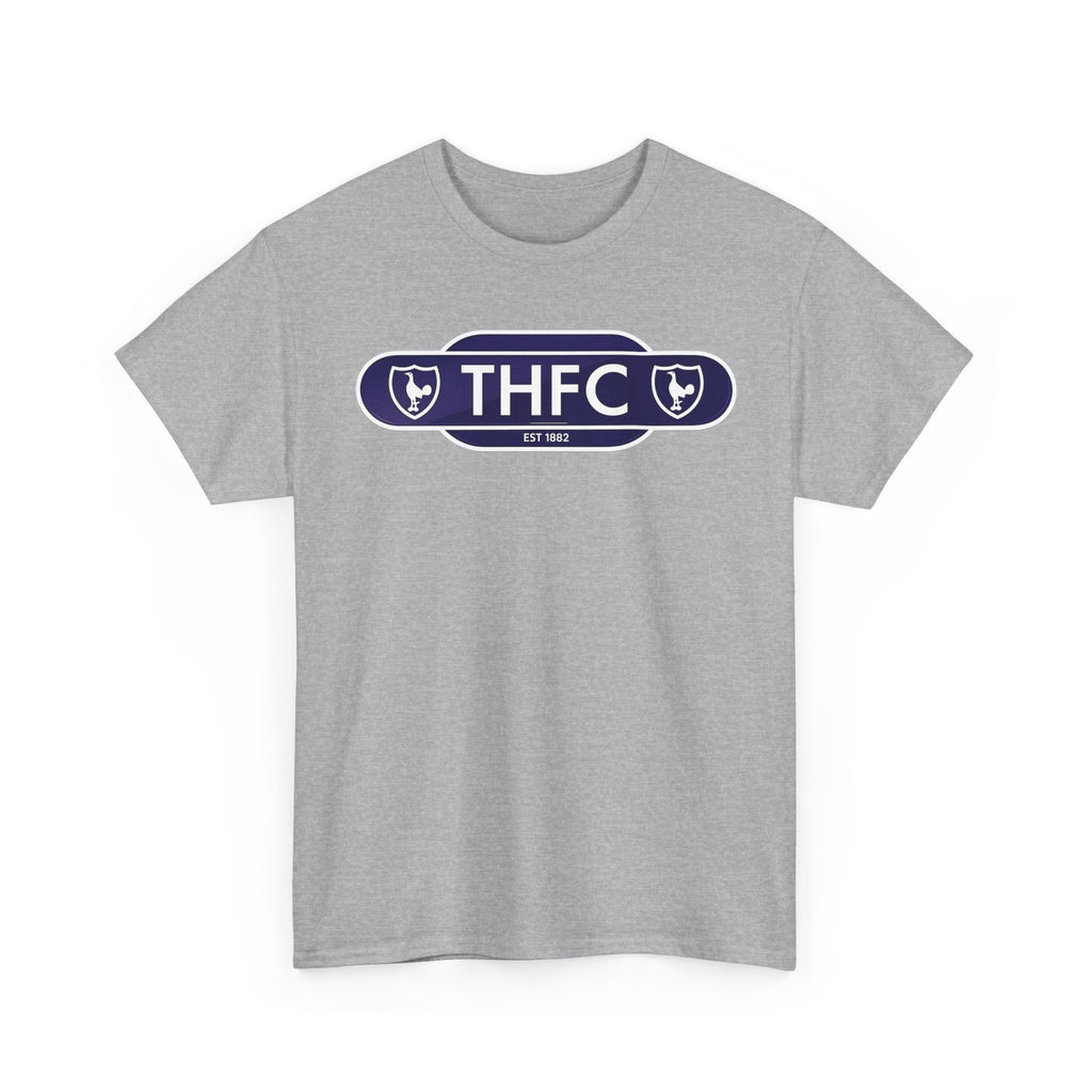 THFC Tottenham Hotspur Railway Sign T‑Shirt — Retro Football Club Tee