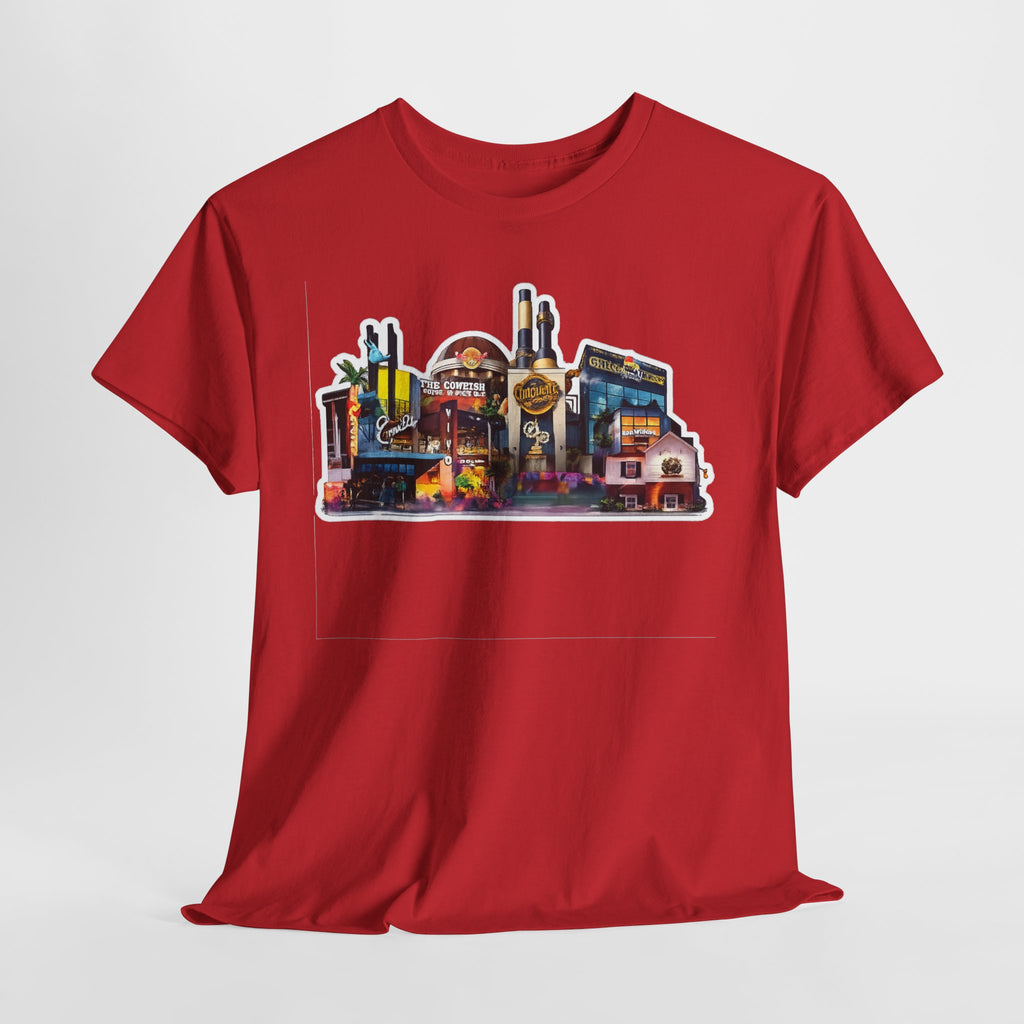 Universal Orlando Skyline T-Shirt — Neon Strip Casino Cityscape Tee