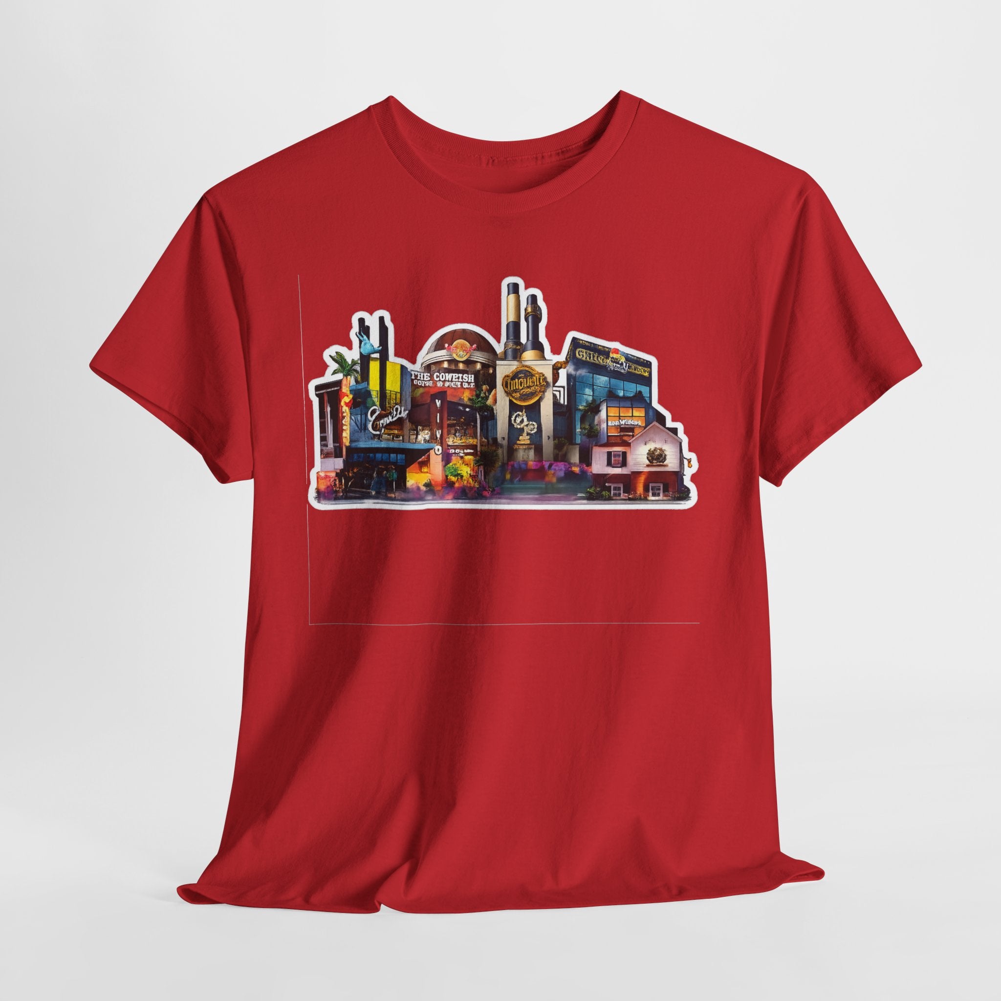 Universal Orlando Skyline T-Shirt — Neon Strip Casino Cityscape Tee