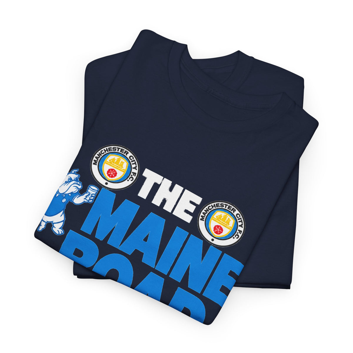 Maine Road Massacre Retro Cotton T-Shirt — Man City 5 vs Man Utd 1 Retro September 1989 Derby T‑Shirt