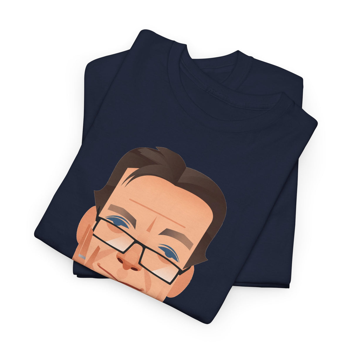 Tony Wilson Manchester Legend Caricature Gentleman Face Cotton T-Shirt