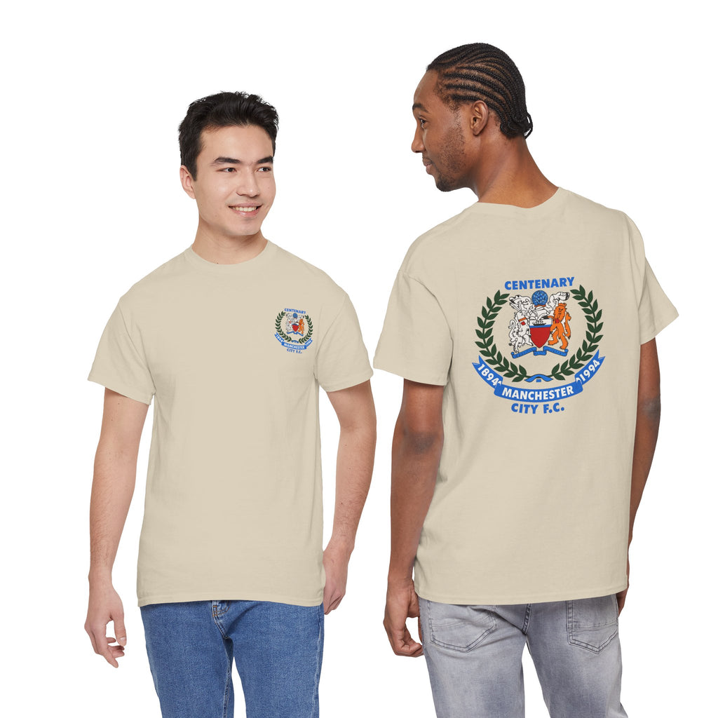 Centenary Manchester City FC Crest Tee — 1894–1994 Commemorative Shirt