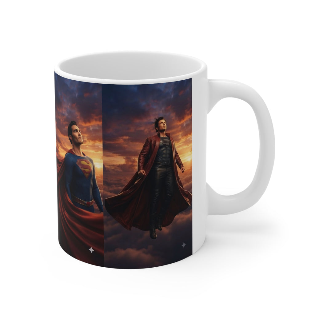Superman Sunset Ceramic Coffee Mug — 11oz & 15oz