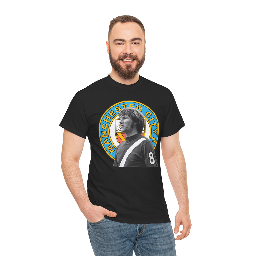 Colin Bell Manchester City Retro Player Portrait Cotton Tee