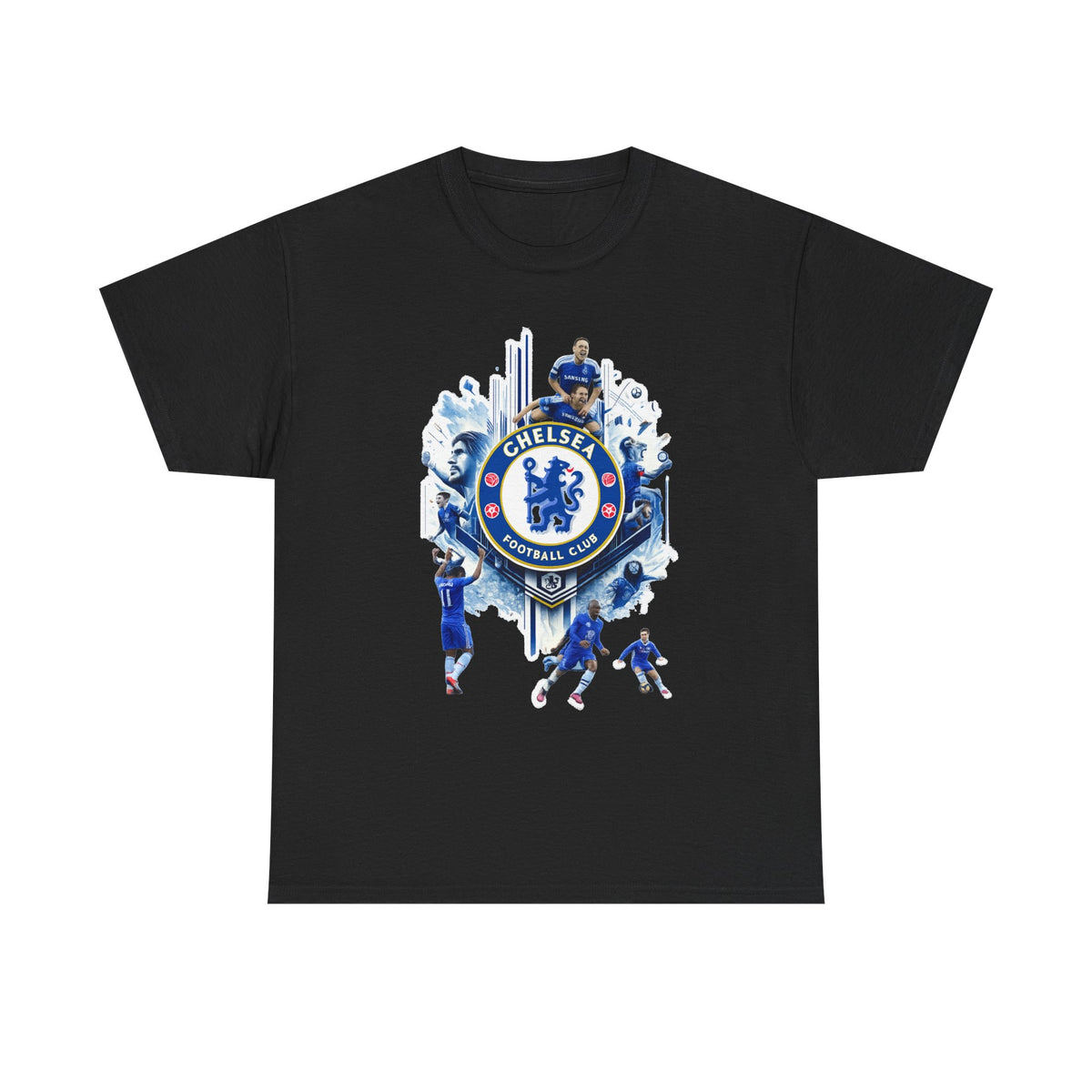 Chelsea FC Crest Players T-Shirt — Blue Football Fan Tee