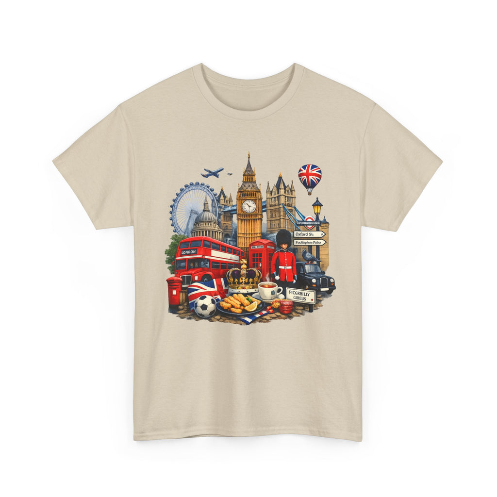 London Landmarks T‑Shirt — British Icons Collage Tee