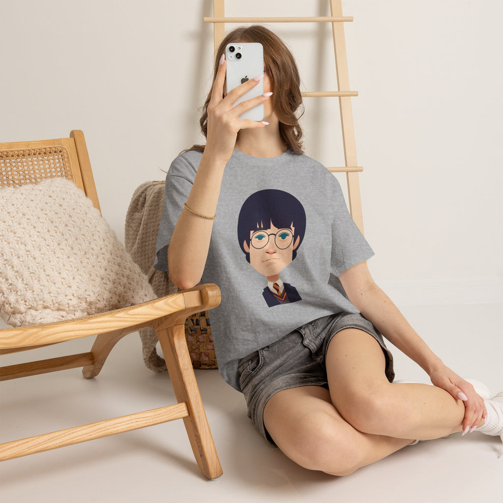 Harry Potter Wizard School Boy Cartoon Cotton T-Shirt