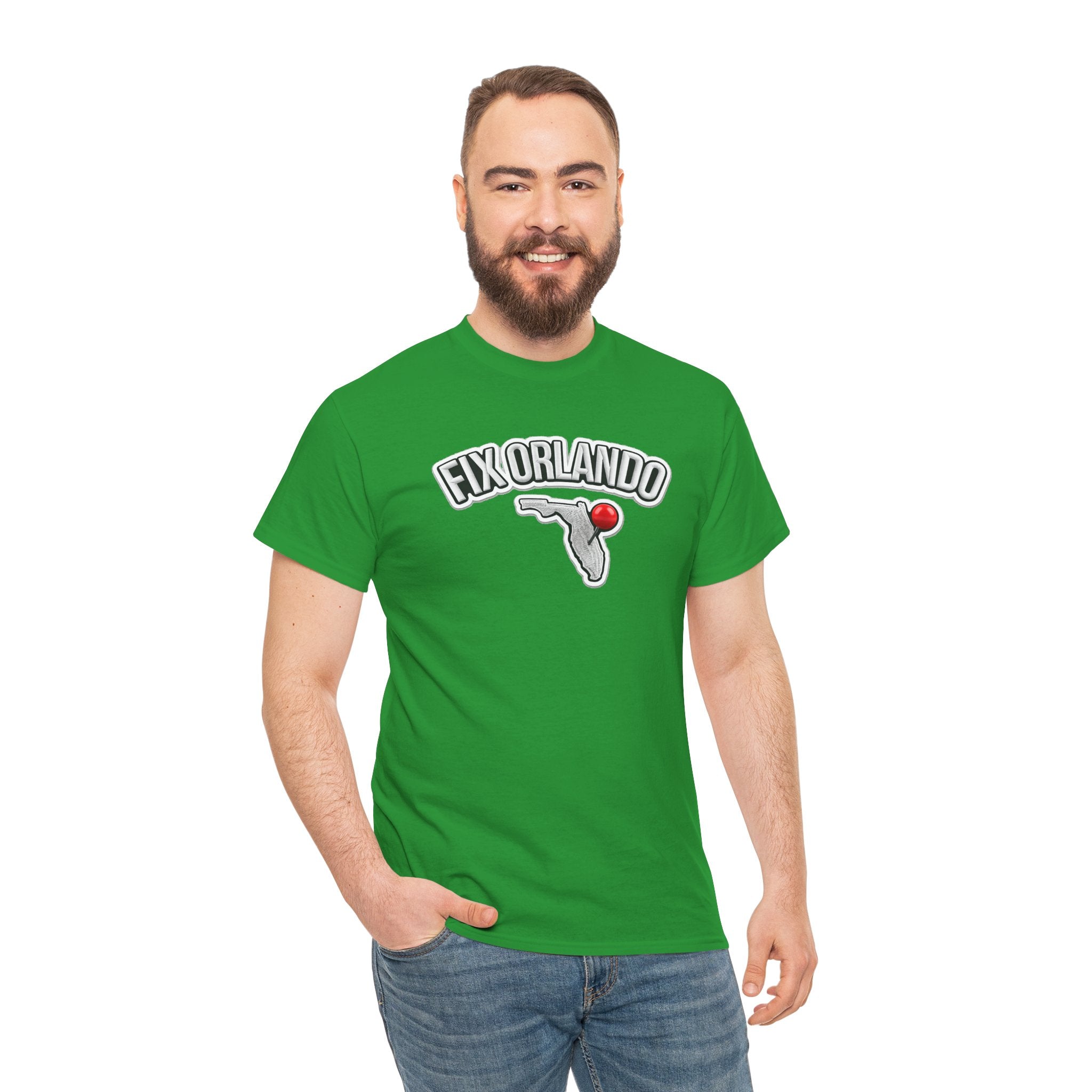 Fix Orlando T-Shirt — Florida Map with Bowling Pin Local Pride Tee