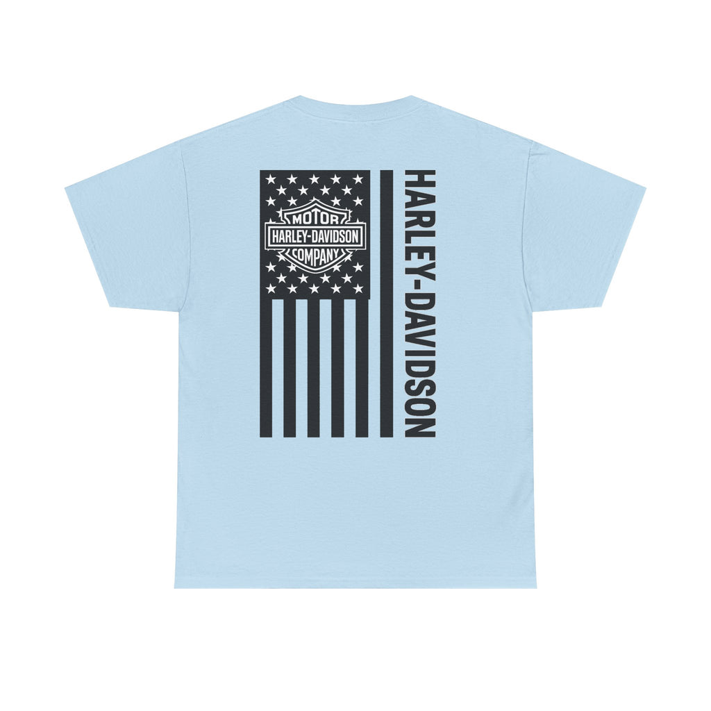 Harley-Davidson American Flag Tee — Vintage Motor Company Back Print