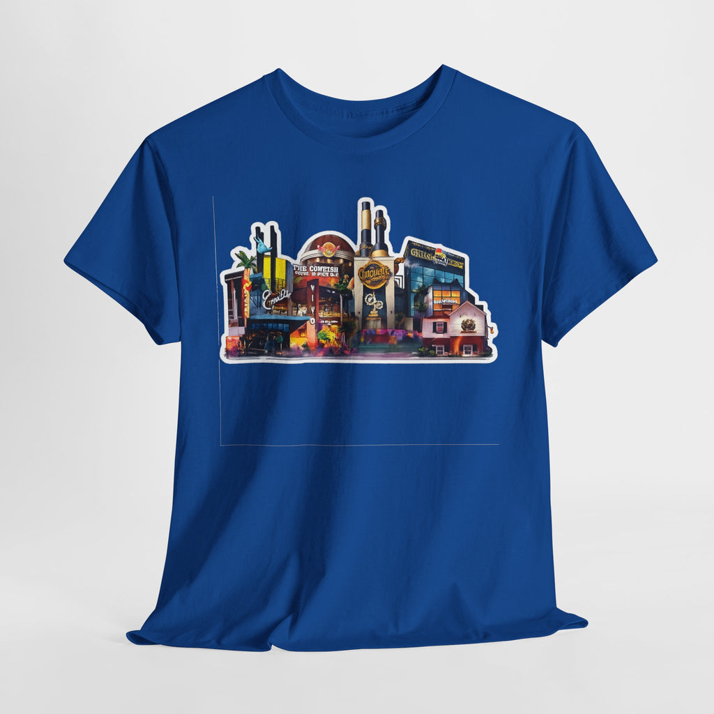Universal Orlando Skyline T-Shirt — Neon Strip Casino Cityscape Tee