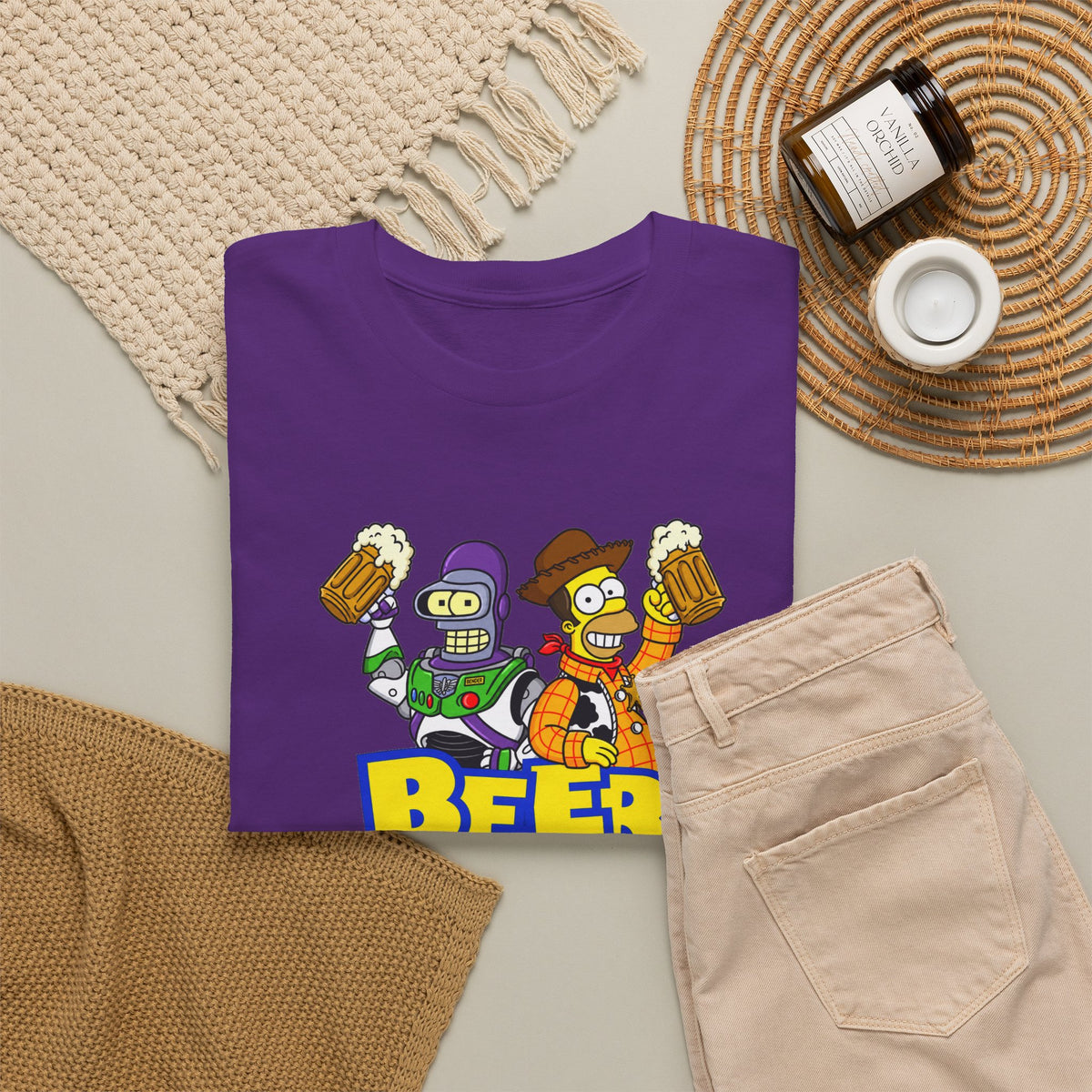 Beer Story T-Shirt — Funny Cartoon Beer Buddies Graphic Tee