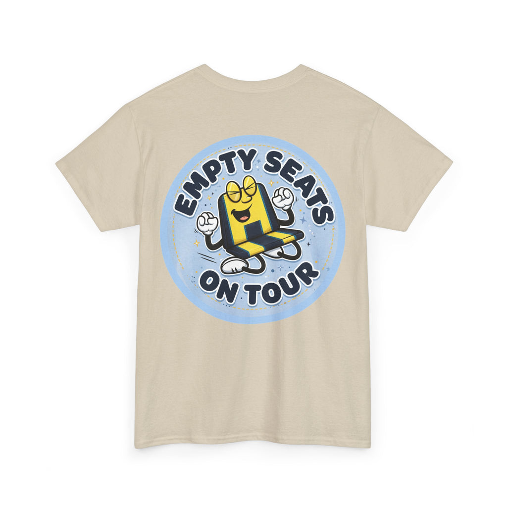 Manchester City T‑Shirt — "Empty Seats On Tour" Cartoon Seat Graphic Tee