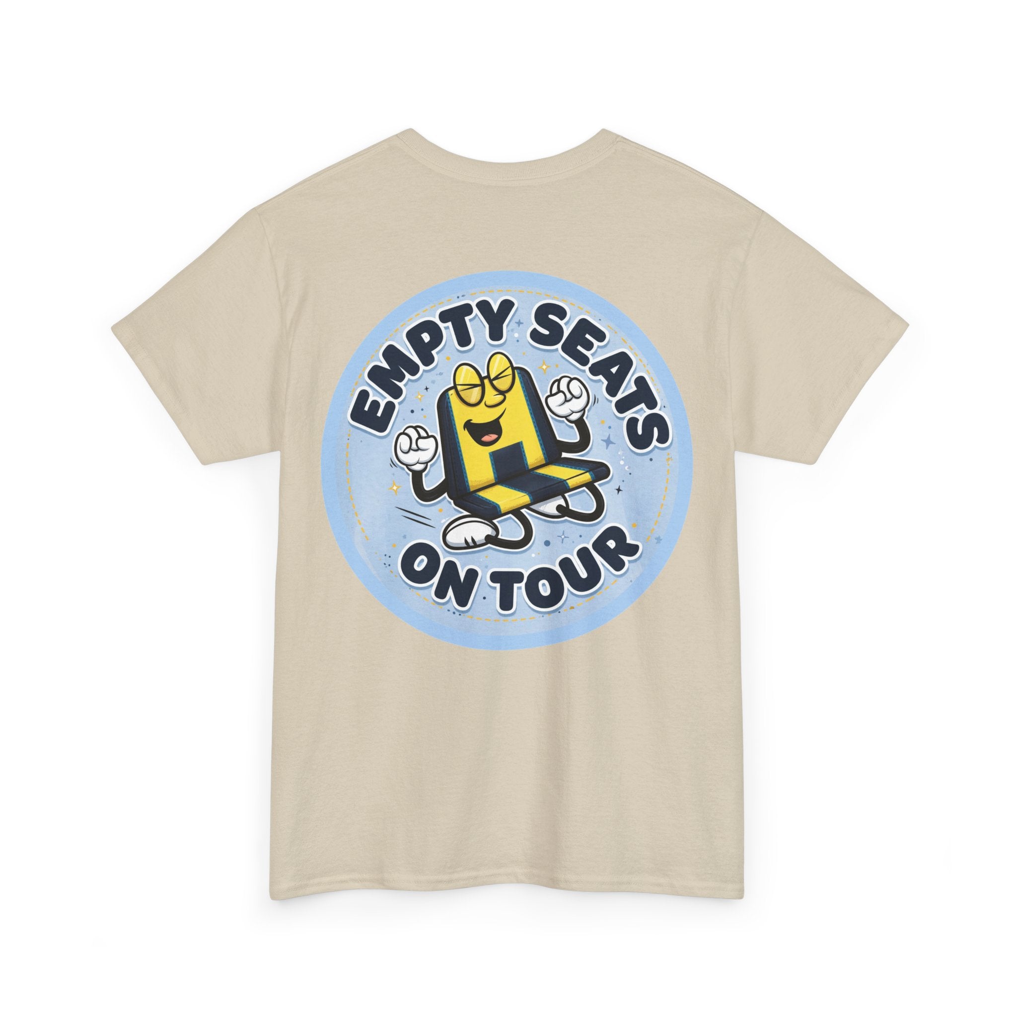 Manchester City T‑Shirt — "Empty Seats On Tour" Cartoon Seat Graphic Tee