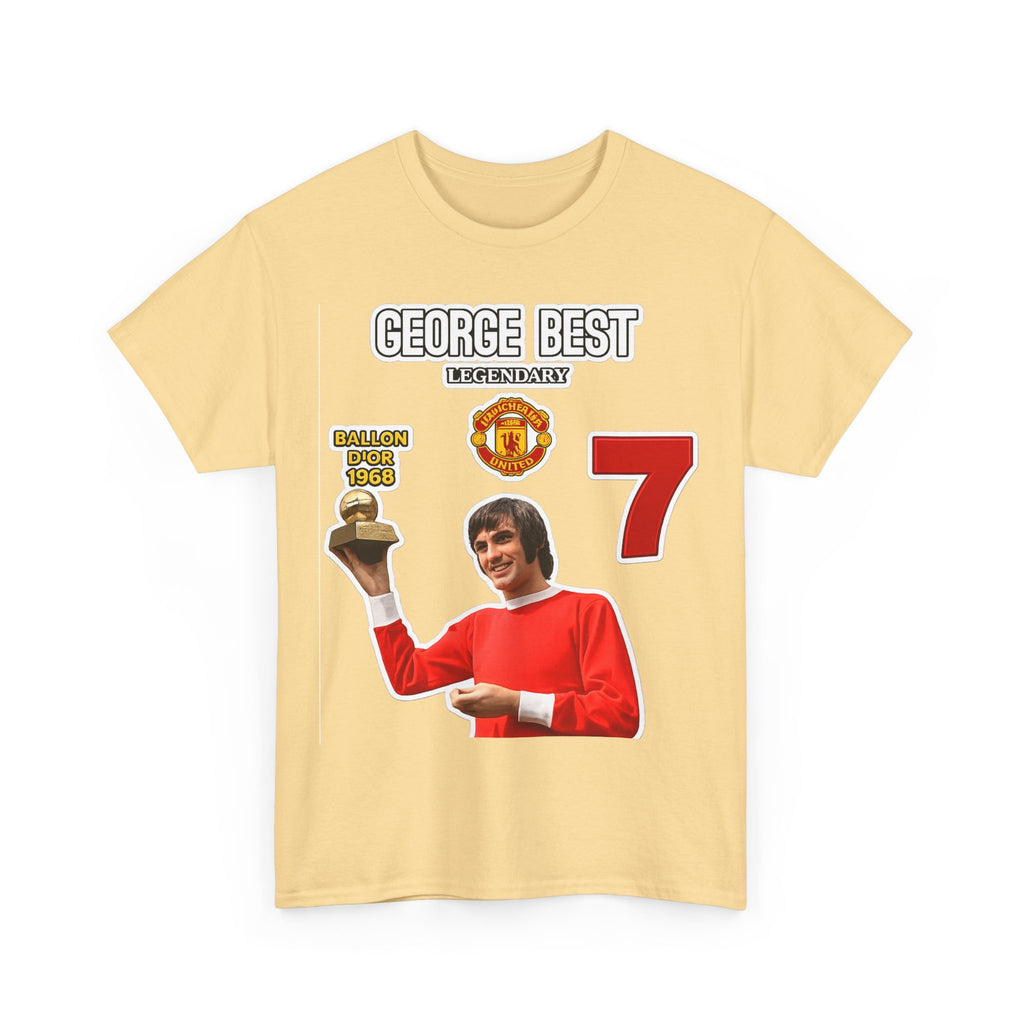 George Best Manchester United #7 Vintage Soccer T-Shirt – Ballon d'Or Tribute