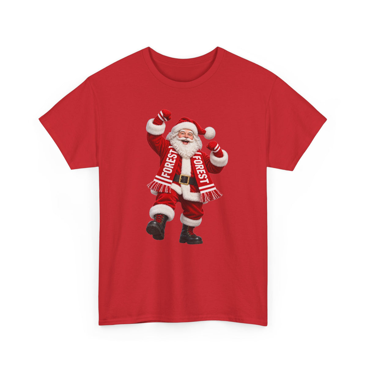 Nottingham Forest Santa Claus Dancing T‑Shirt — Vintage Christmas Holiday Tee