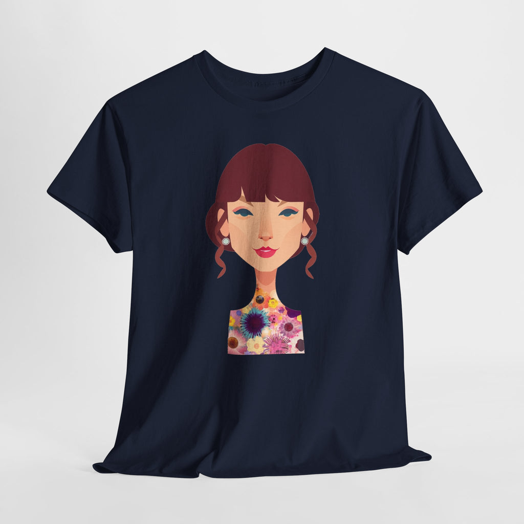T Swift Illustration Cotton T-Shirt