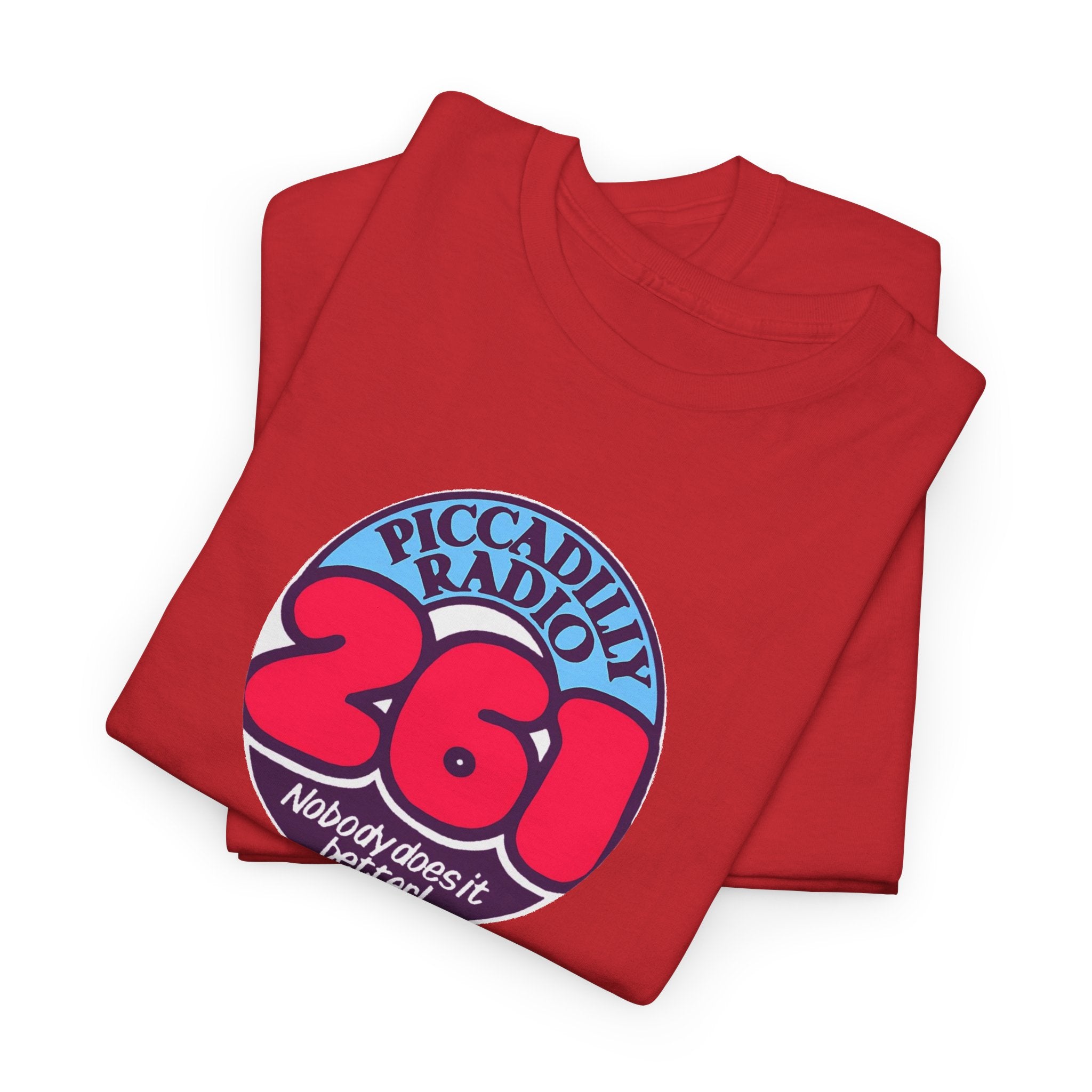 Piccadilly Radio '261' Logo T‑Shirt — Vintage Unofficial Radio Station Graphic Tee