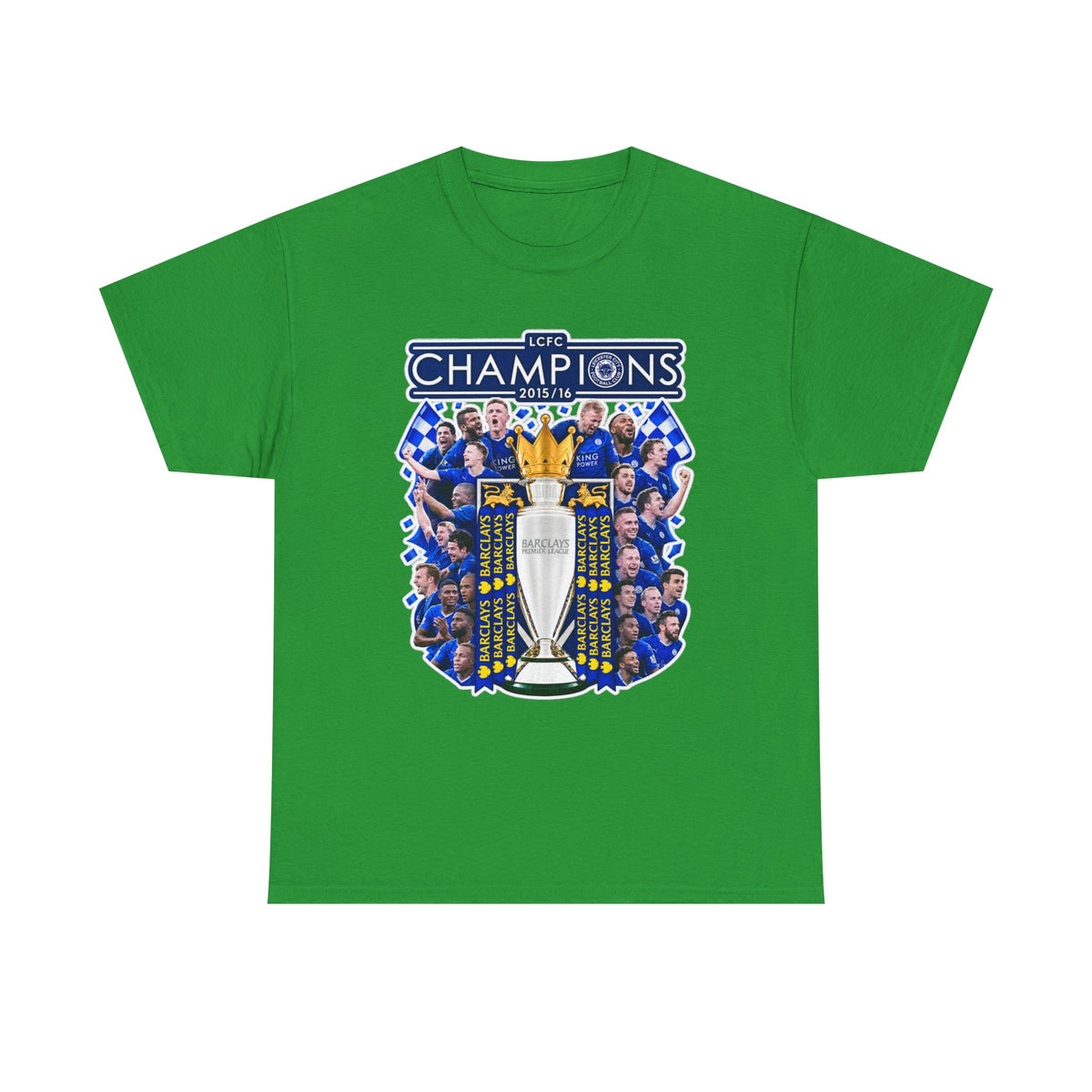 Leicester City 2015/2016 Champions Trophy Soccer T-Shirt — Team Victory Graphic Tee