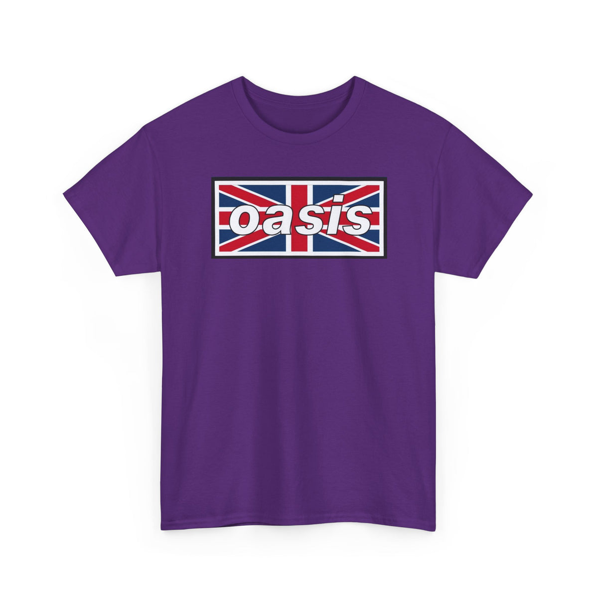 Oasis Union Jack Tee — British Rock Band Vintage-Inspired T-Shirt