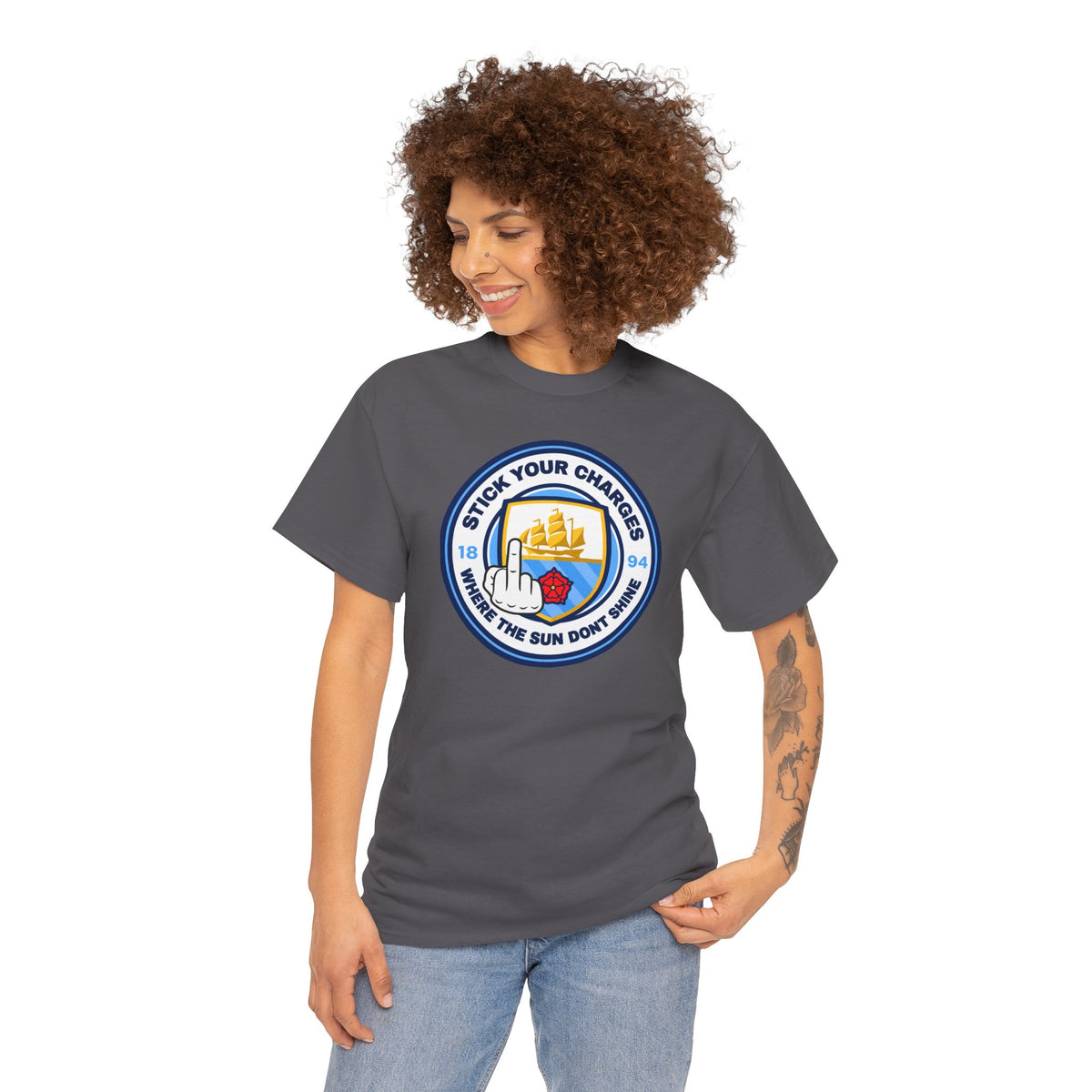 Manchester City "Stick Your Charger Where the Sun Don't Shine" Cotton t-shirt