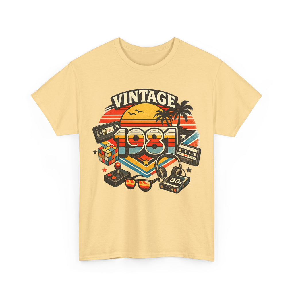 Vintage 1981 Retro Tee — 80s Nostalgia Graphic T-Shirt