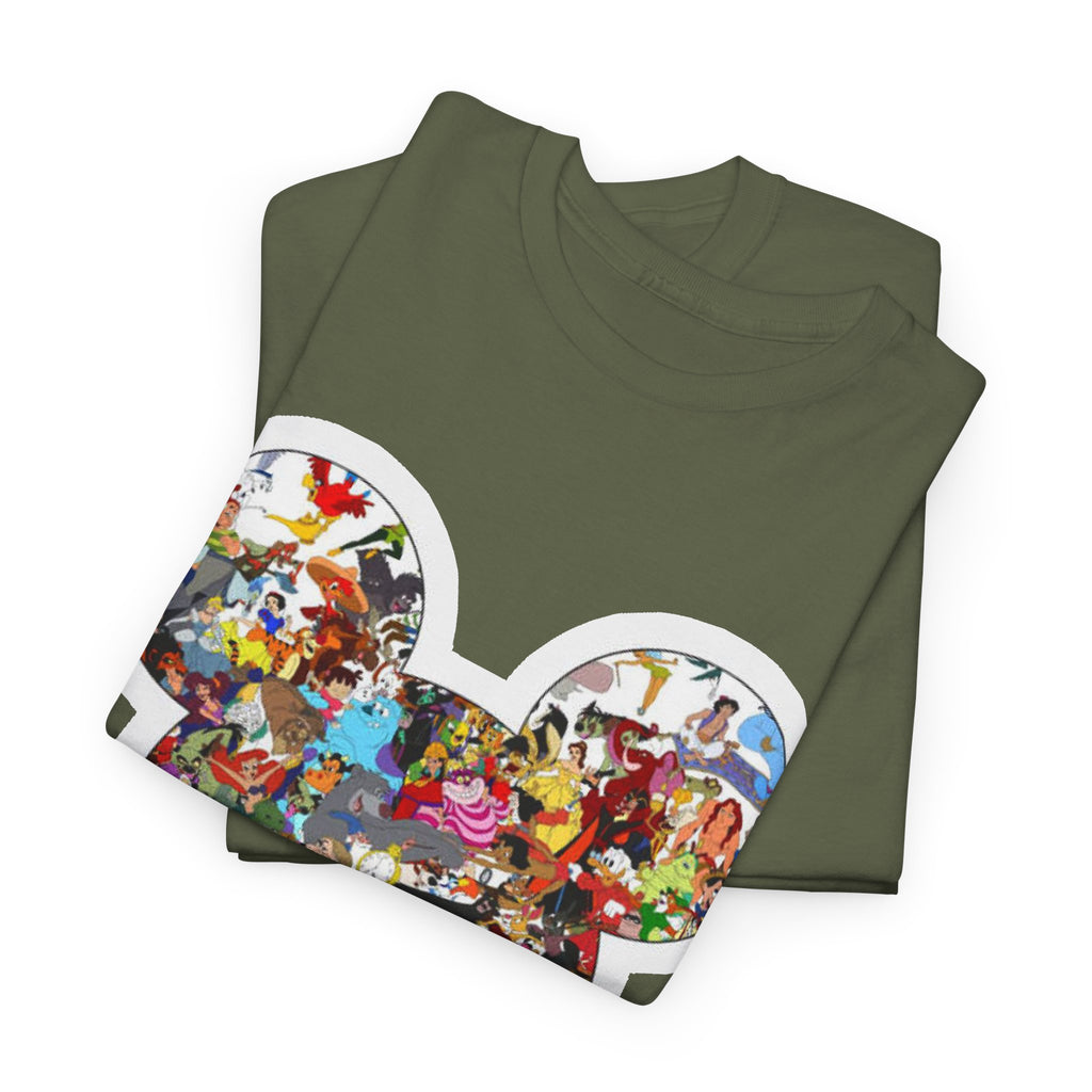 Mickey Collage T-Shirt — Vintage Disney Characters Graphic Tee