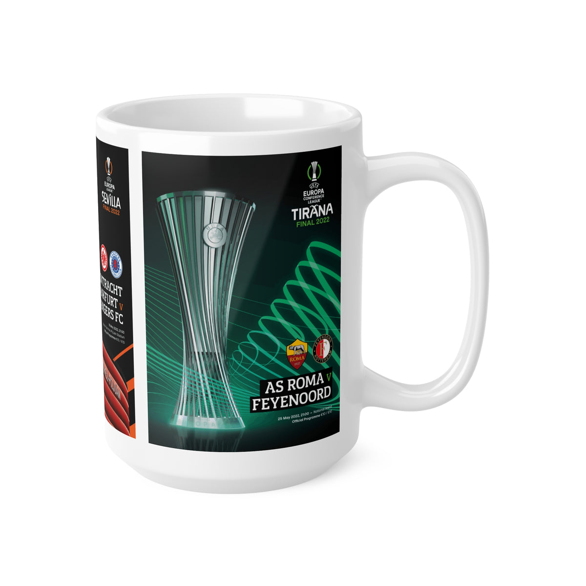 2022 UEFA Finals Programme Covers Inspired Ceramic Coffee Mug