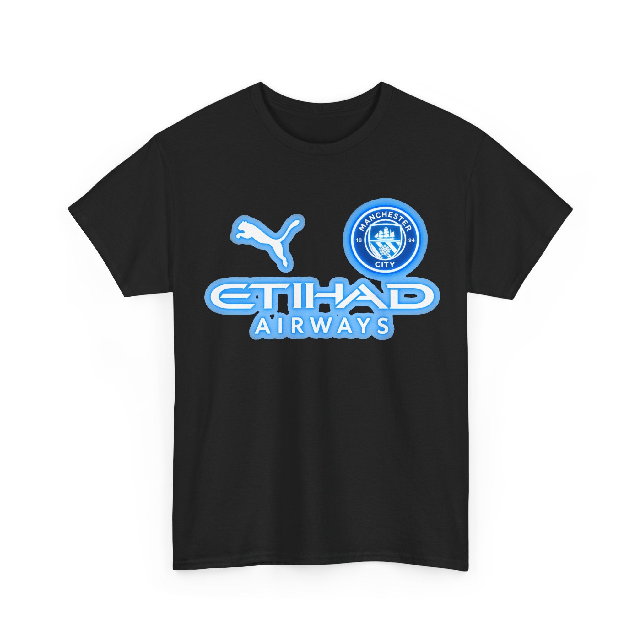 Manchester City Inspired Etihad Airways Logo Tee
