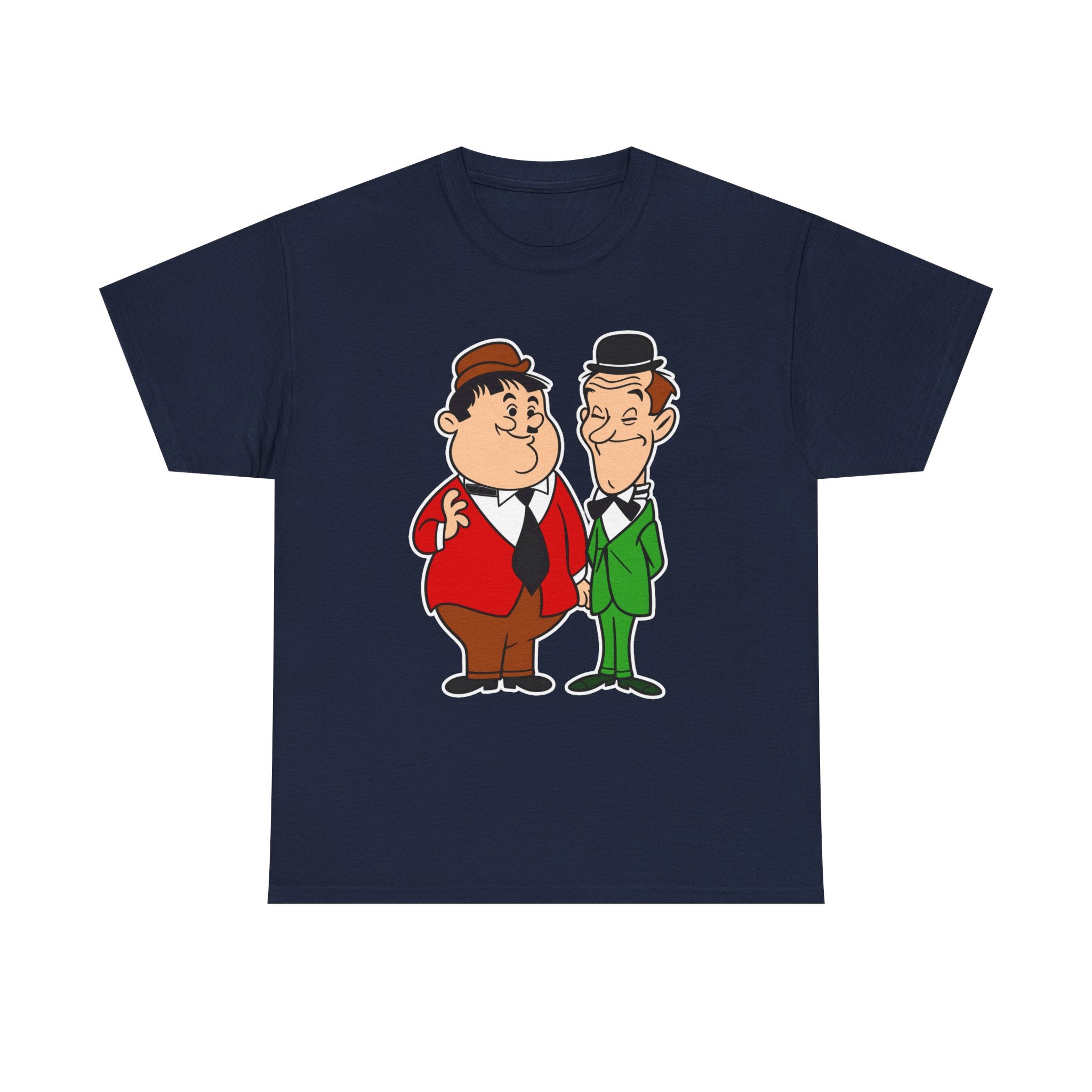 Comedy Duo Vintage Cartoon Cotton T-Shirt