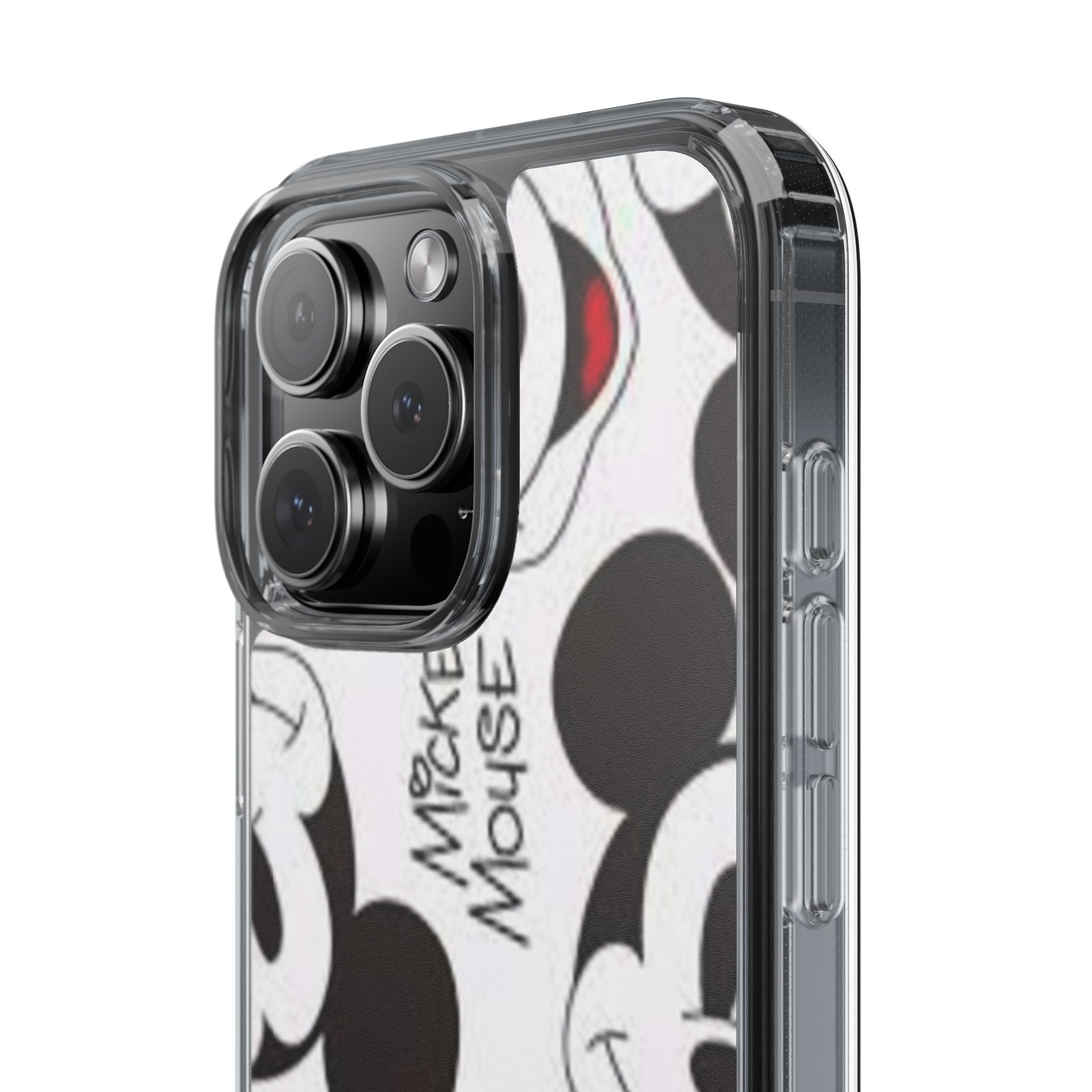 Mickey Mouse Clear Phone Case – Retro Cartoon Pattern Clear Case