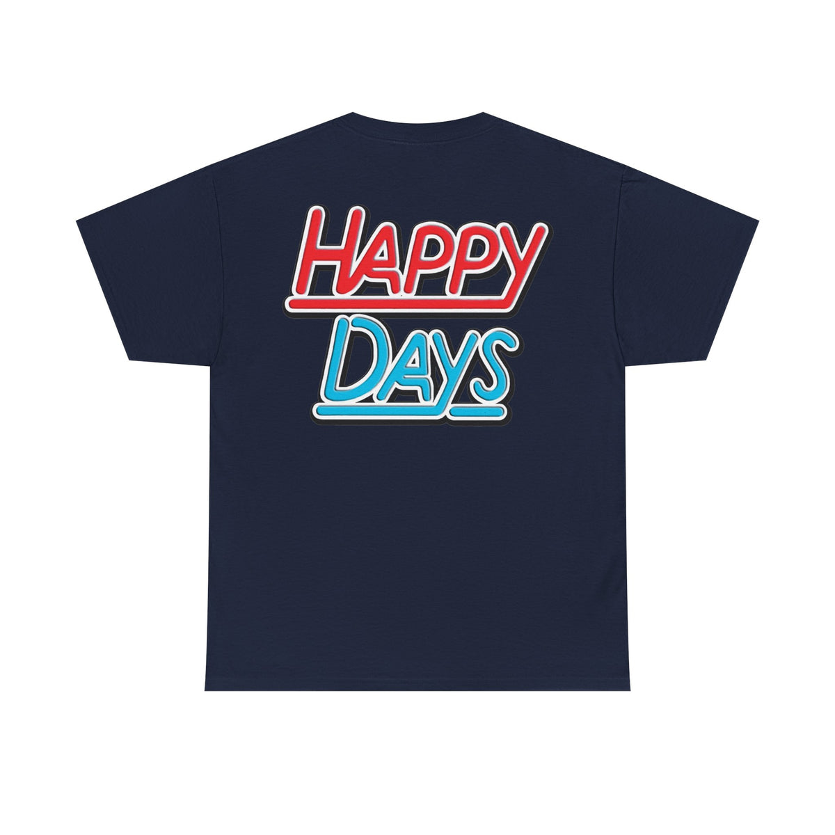 Happy Days Cast Caricature Tee — Retro 70s Sitcom Graphic T-Shirt