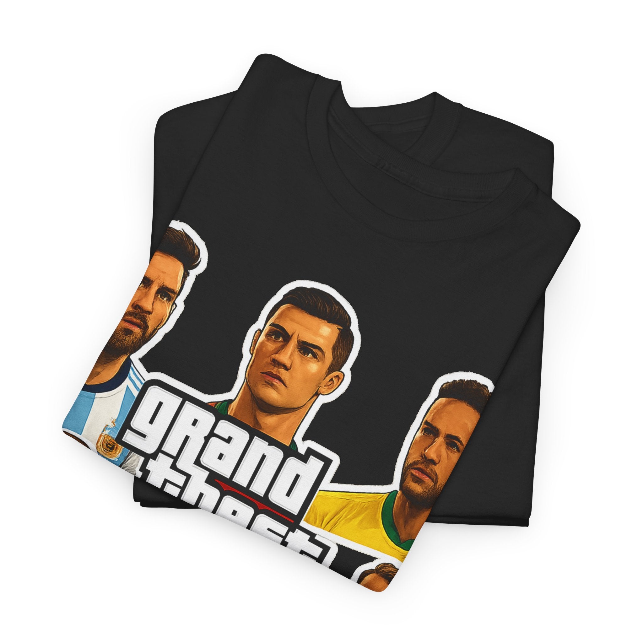 Graphic Tee — 'Grand Theft Auto V Football' Soccer Players Collage Shirt
