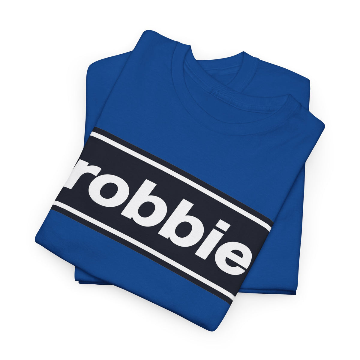 Robbie Inspired Cotton T-Shirt — Minimal Black Box Logo T-Shirt