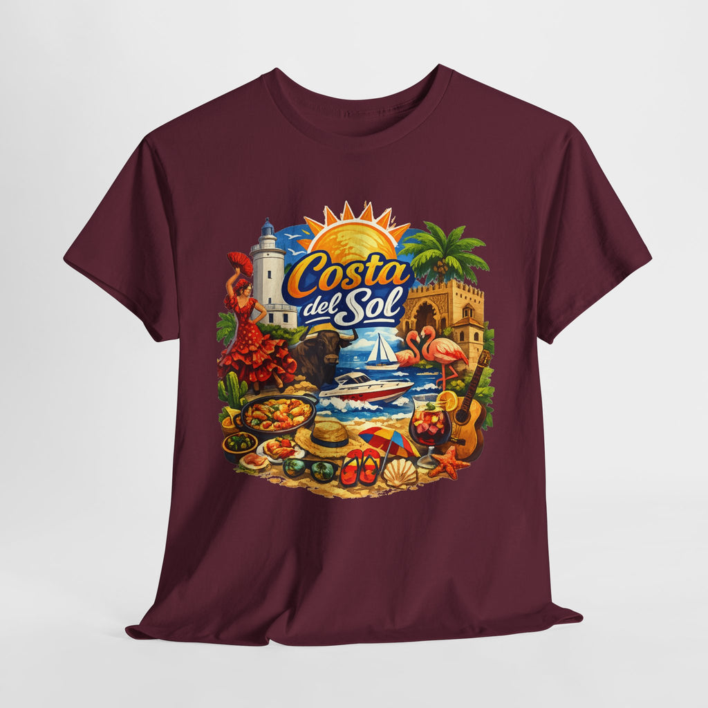 Costa del Sol Beach T-Shirt — Vintage Tropical Vacation Tee